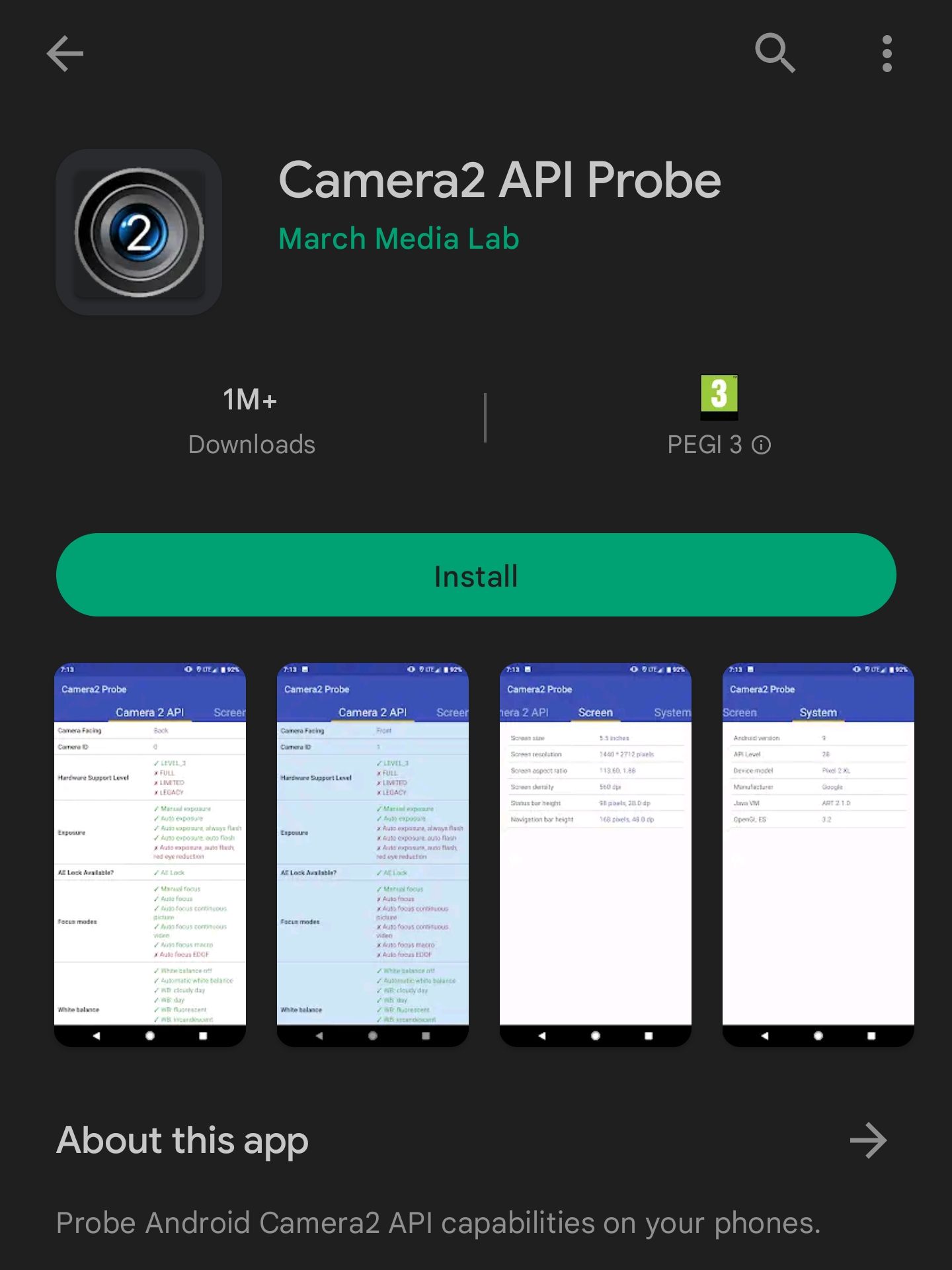 Camera API support?