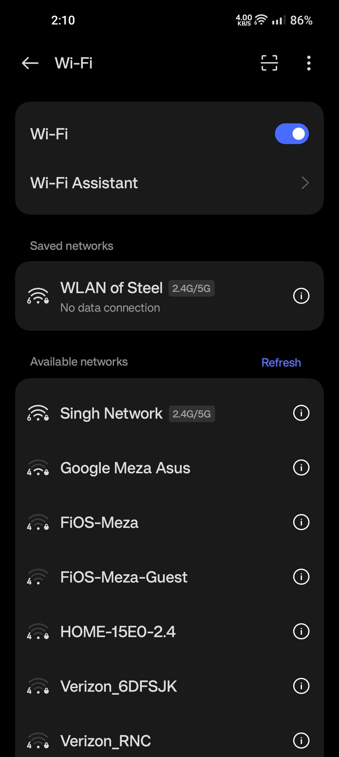 OnePlus 9 Pro Wifi Timeout