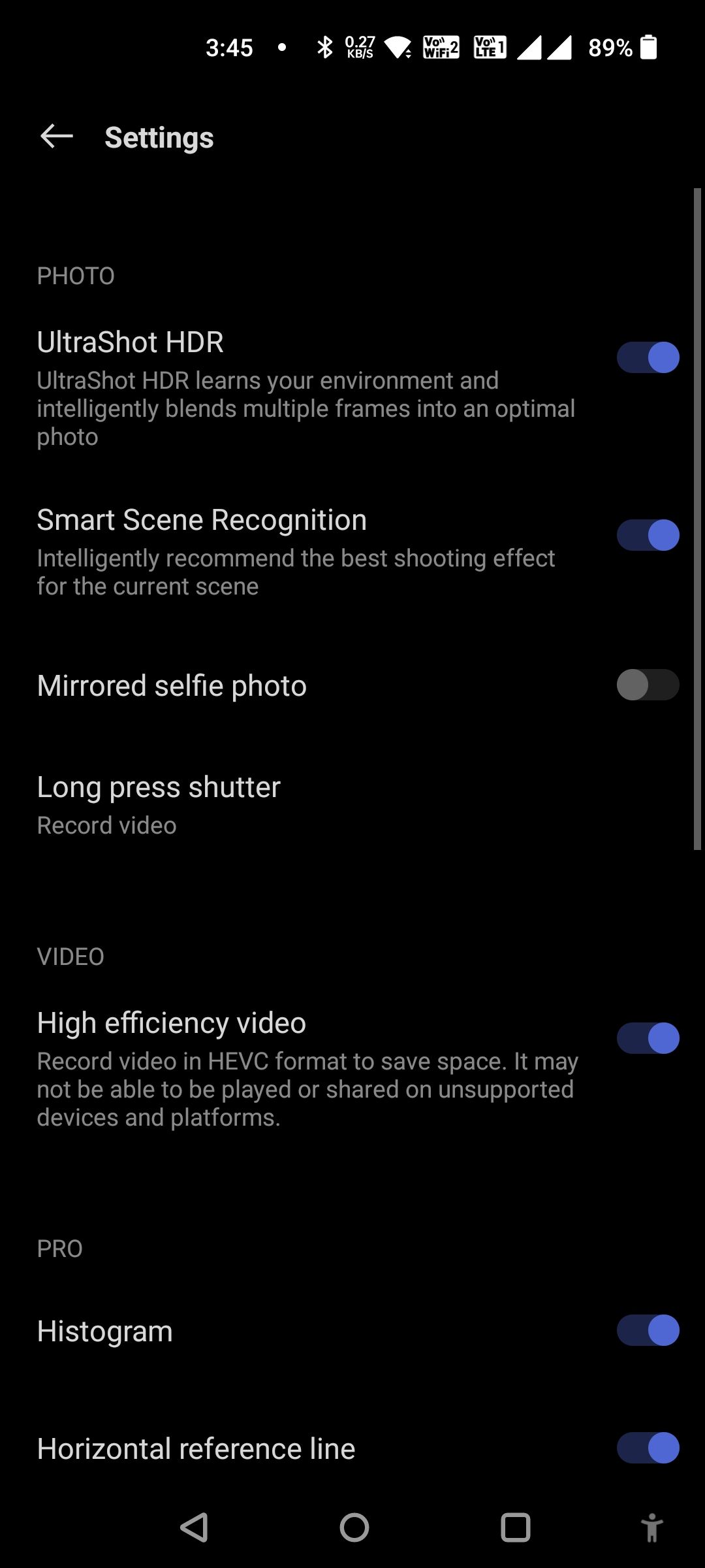 Mirrored video while recording
