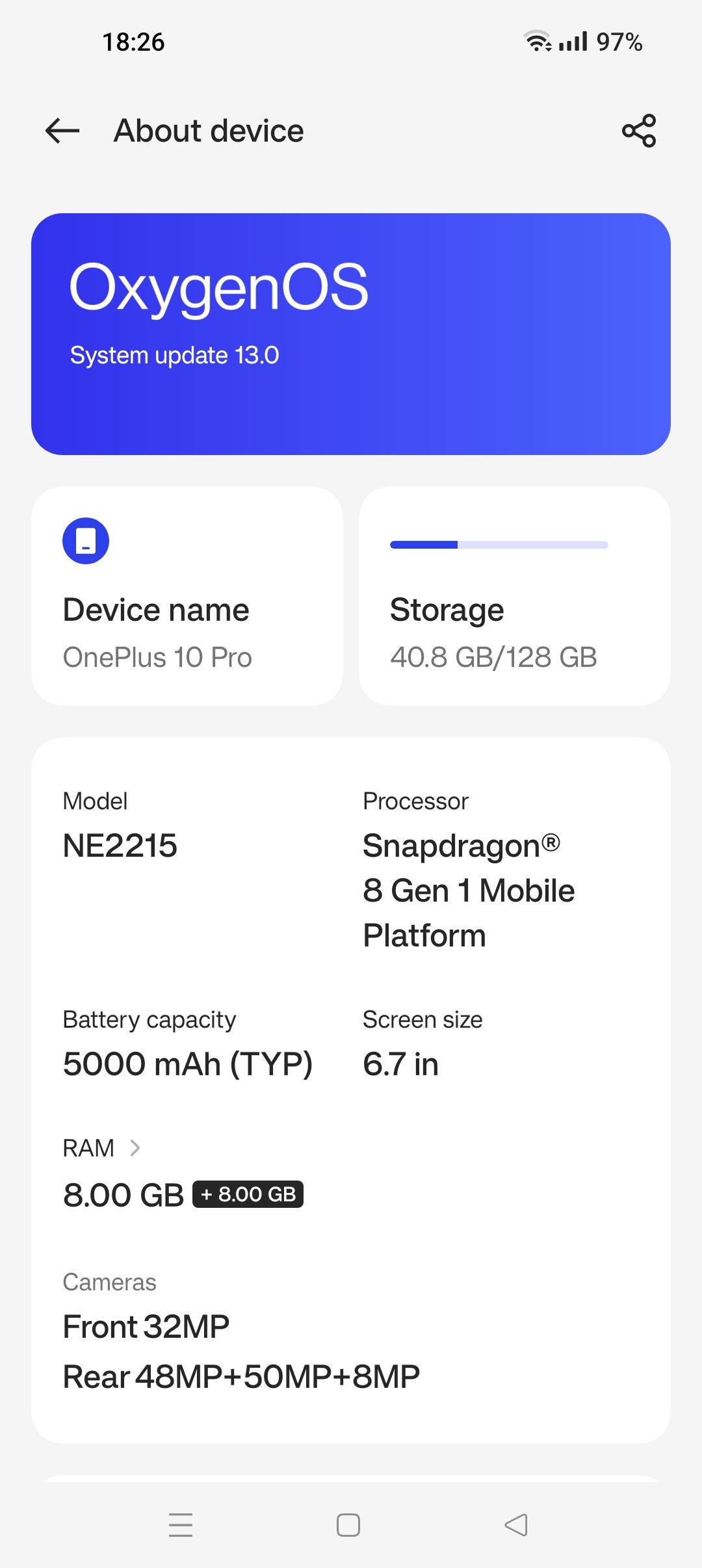 Storage problem