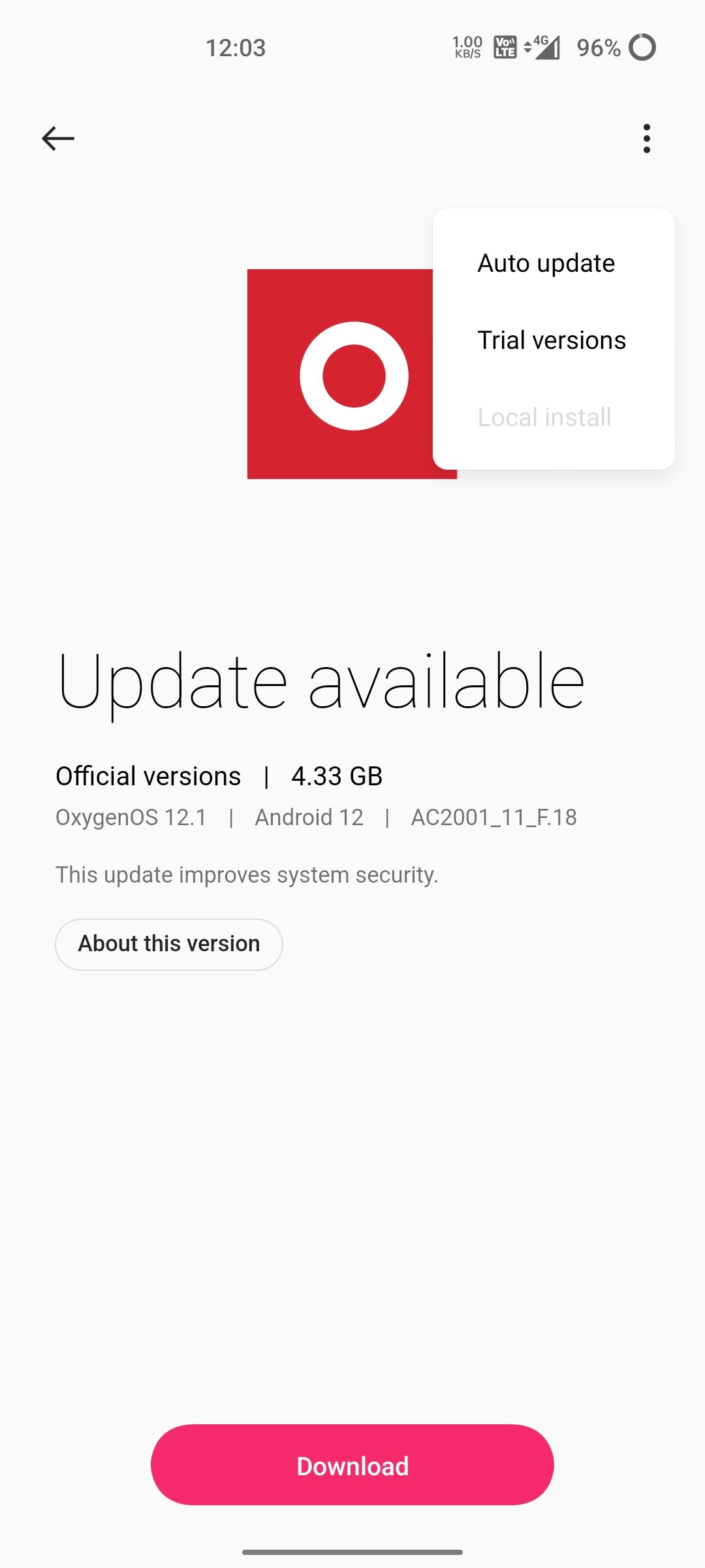 One Plus Enable Local Install 1.Local install option is not working And i downloaded the Software ...