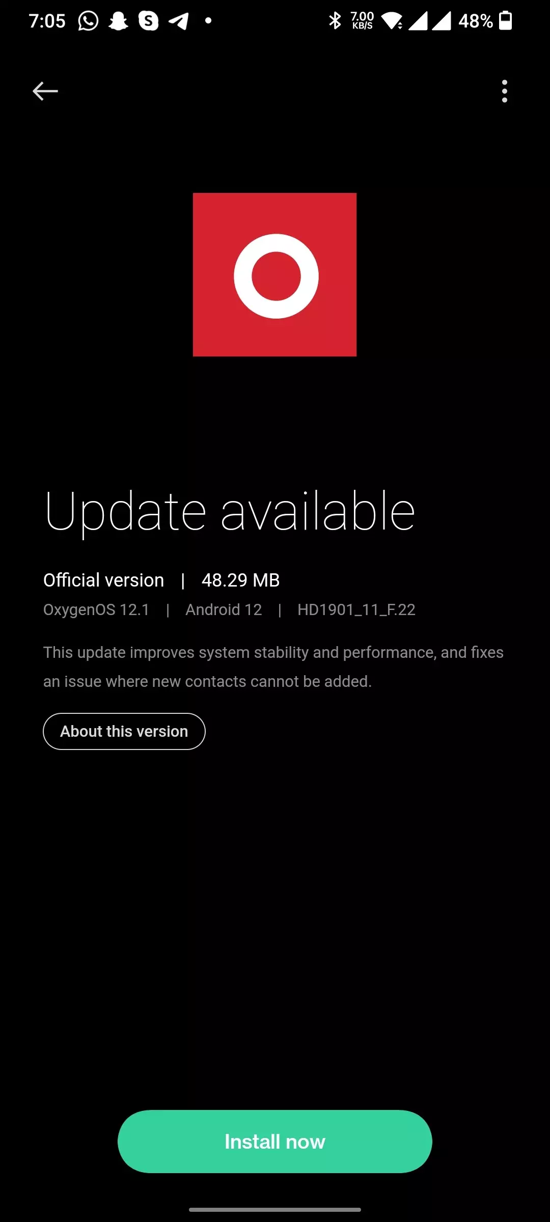 Seems like OnePlus has released a new minor update for OnePl