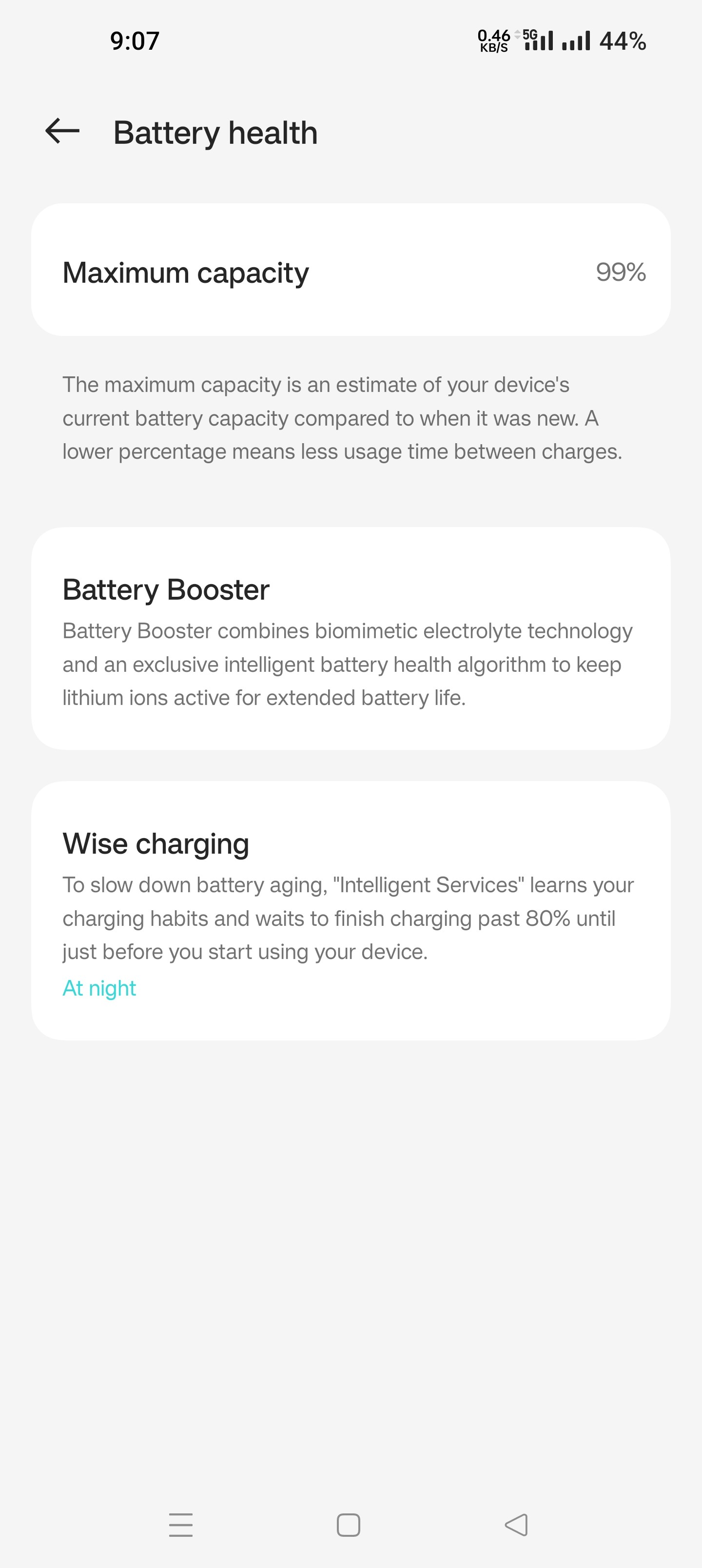 Share your Battery Health Oneplus 11