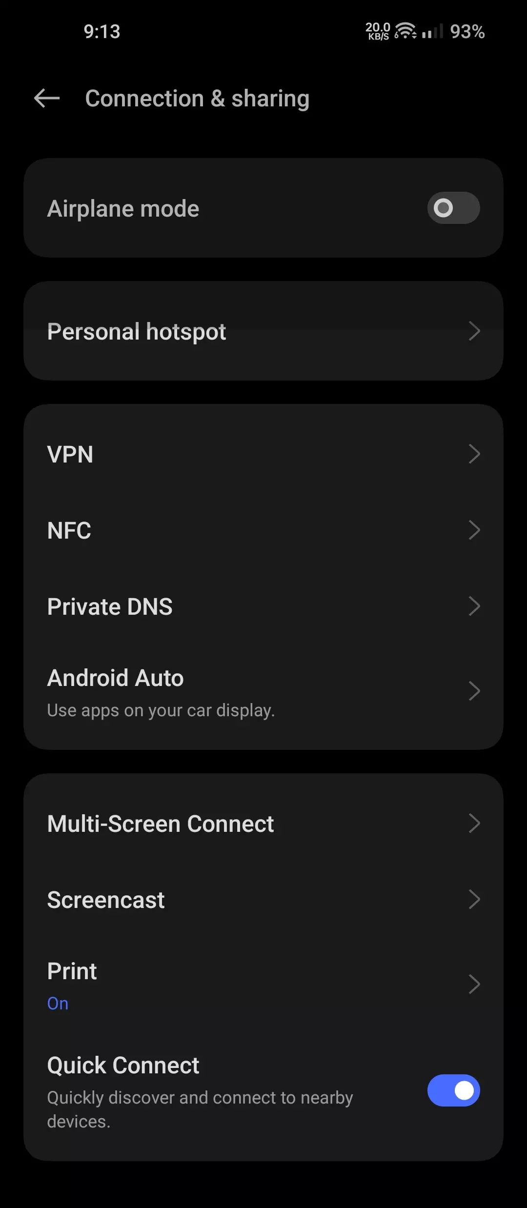 Multi Screen Connect Apps Multi-screen connect on OnePlus 10 pro.