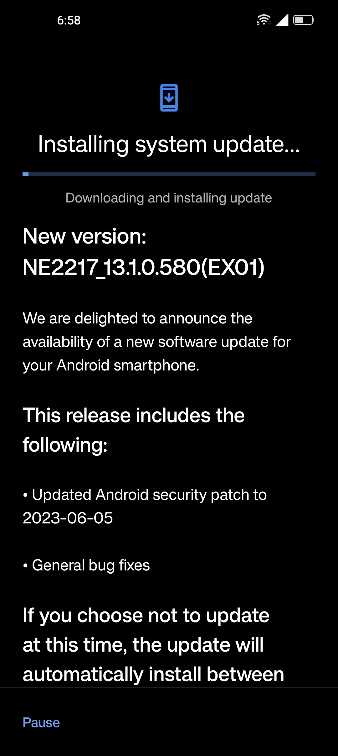 Oxygen OS 13.1.580 update is now available for 10 Pro T-Mobi