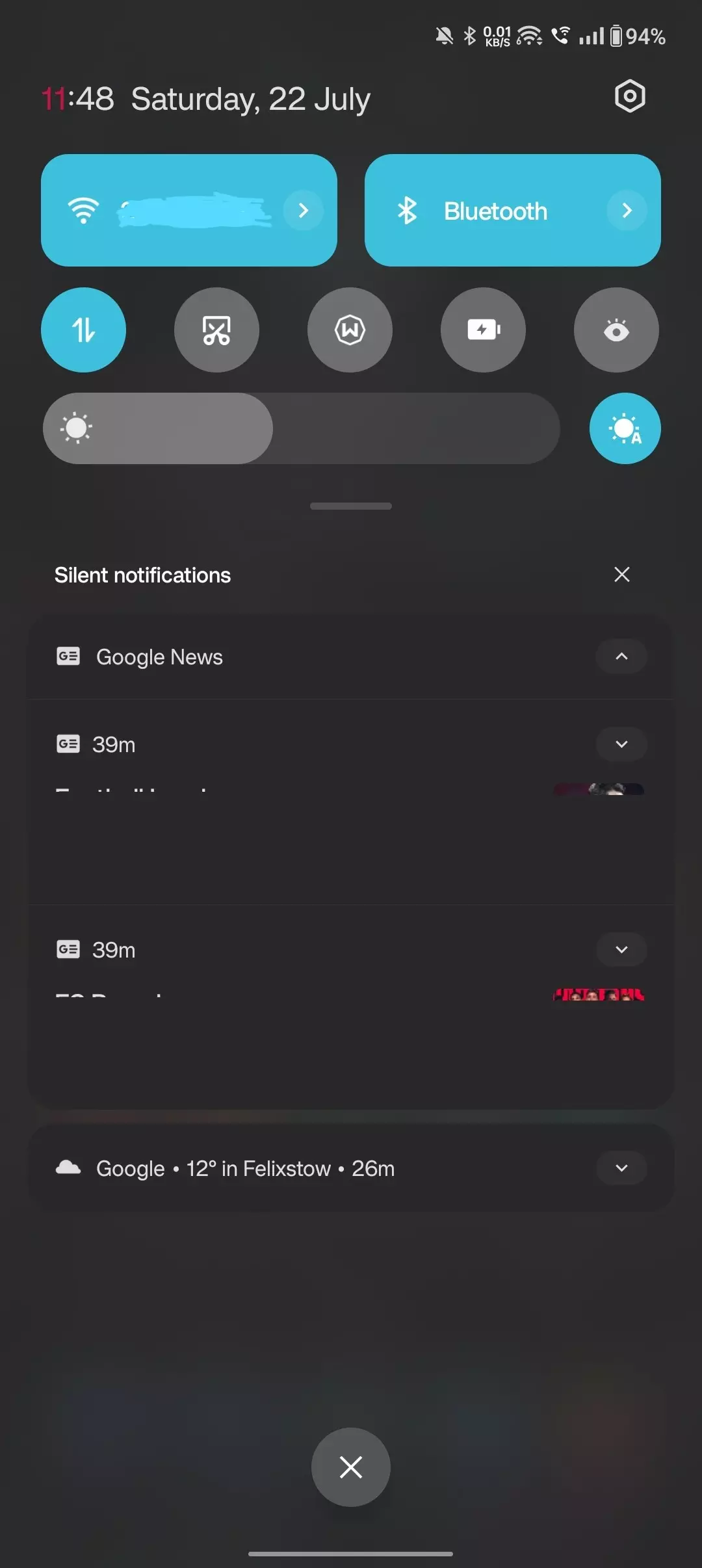 Google News notification bug