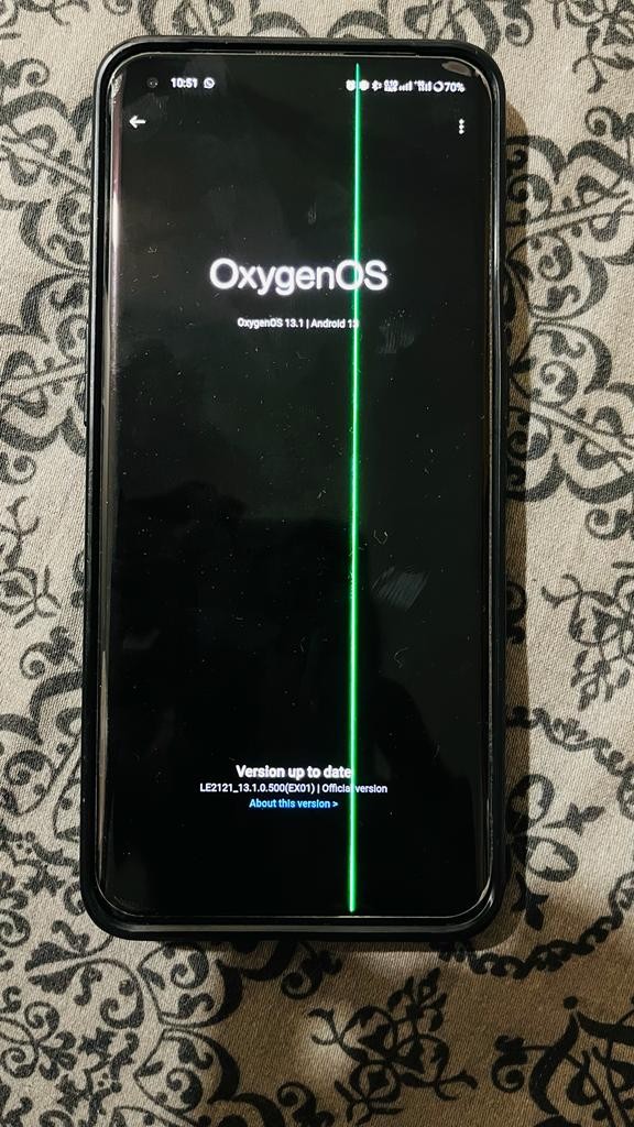 Green line on my OnePlus 9 pro