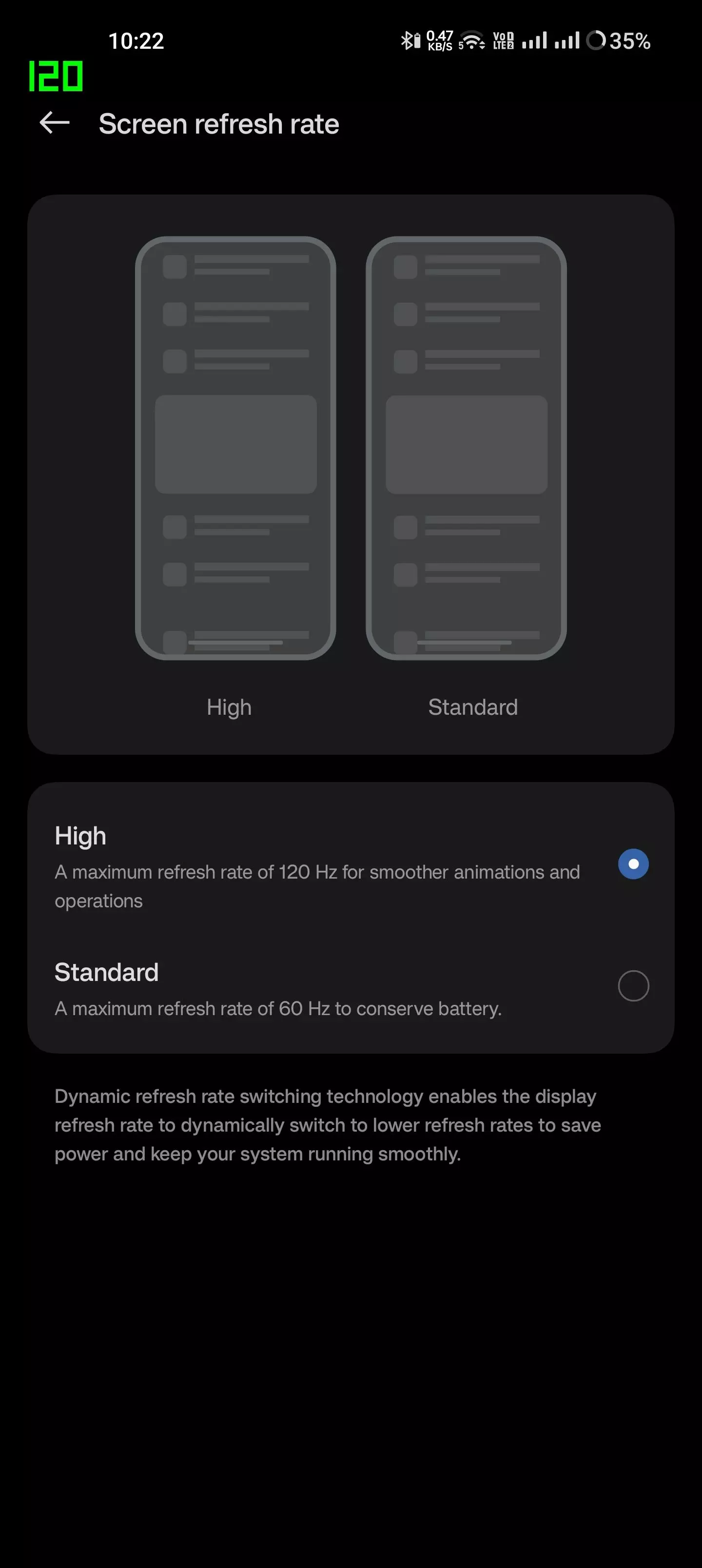 Refresh Rate issue