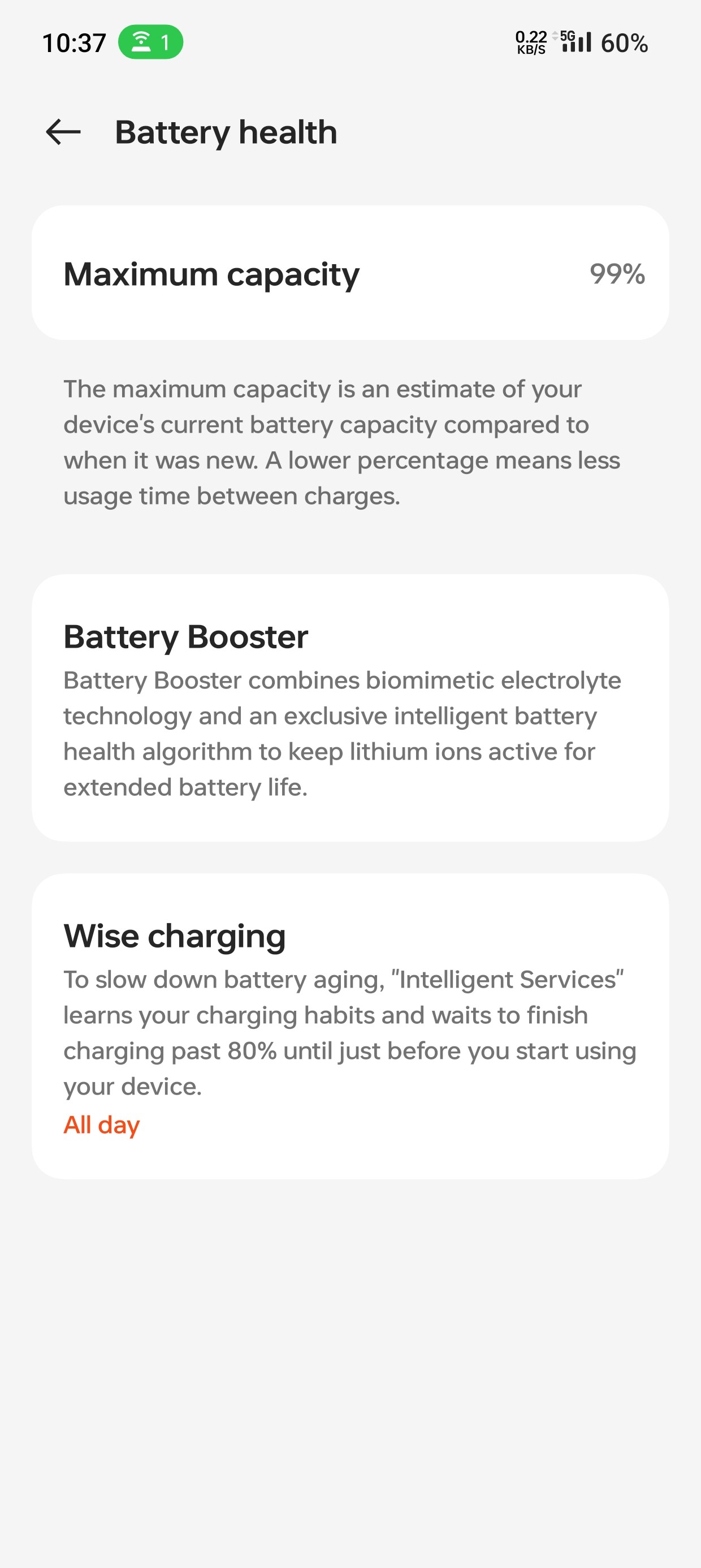 My oneplus 11r is very fast battery health drain after 6 mon