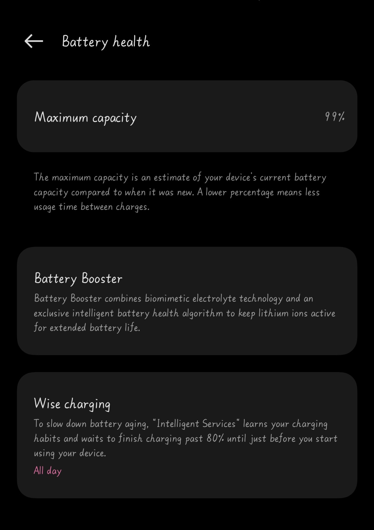 My oneplus 11r is very fast battery health drain after 6 mon