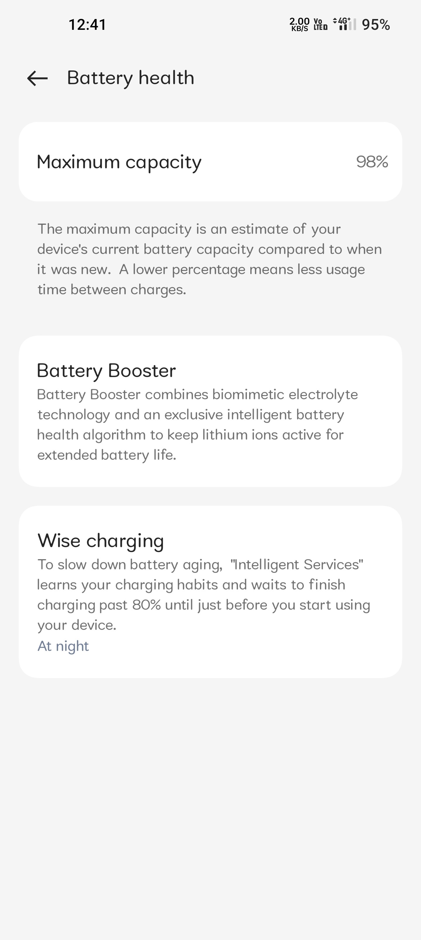 BATTERY HEALTH OF One Plus 11R