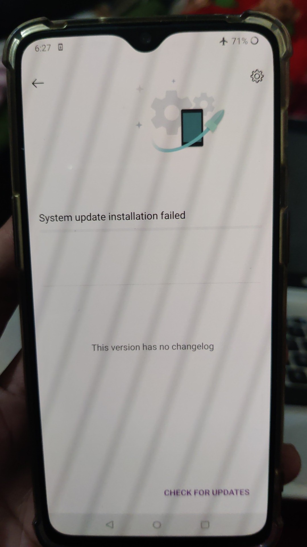 OTA update failed - installation problem