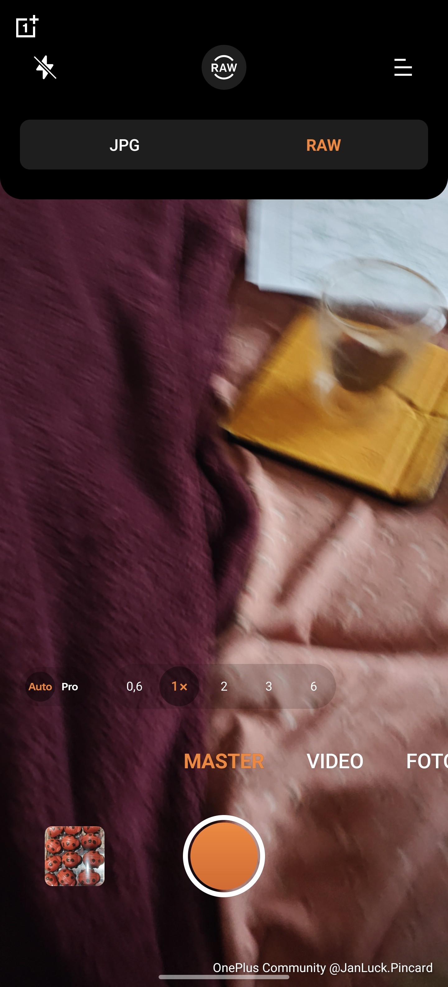 Raw mode is not preserved in camera settings