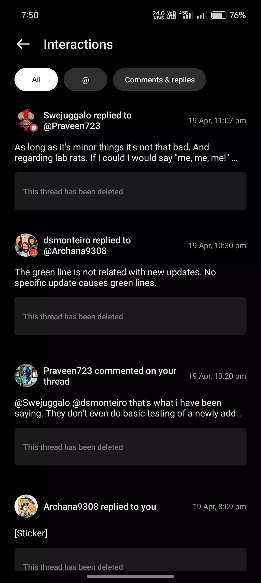 Why it's deleted?