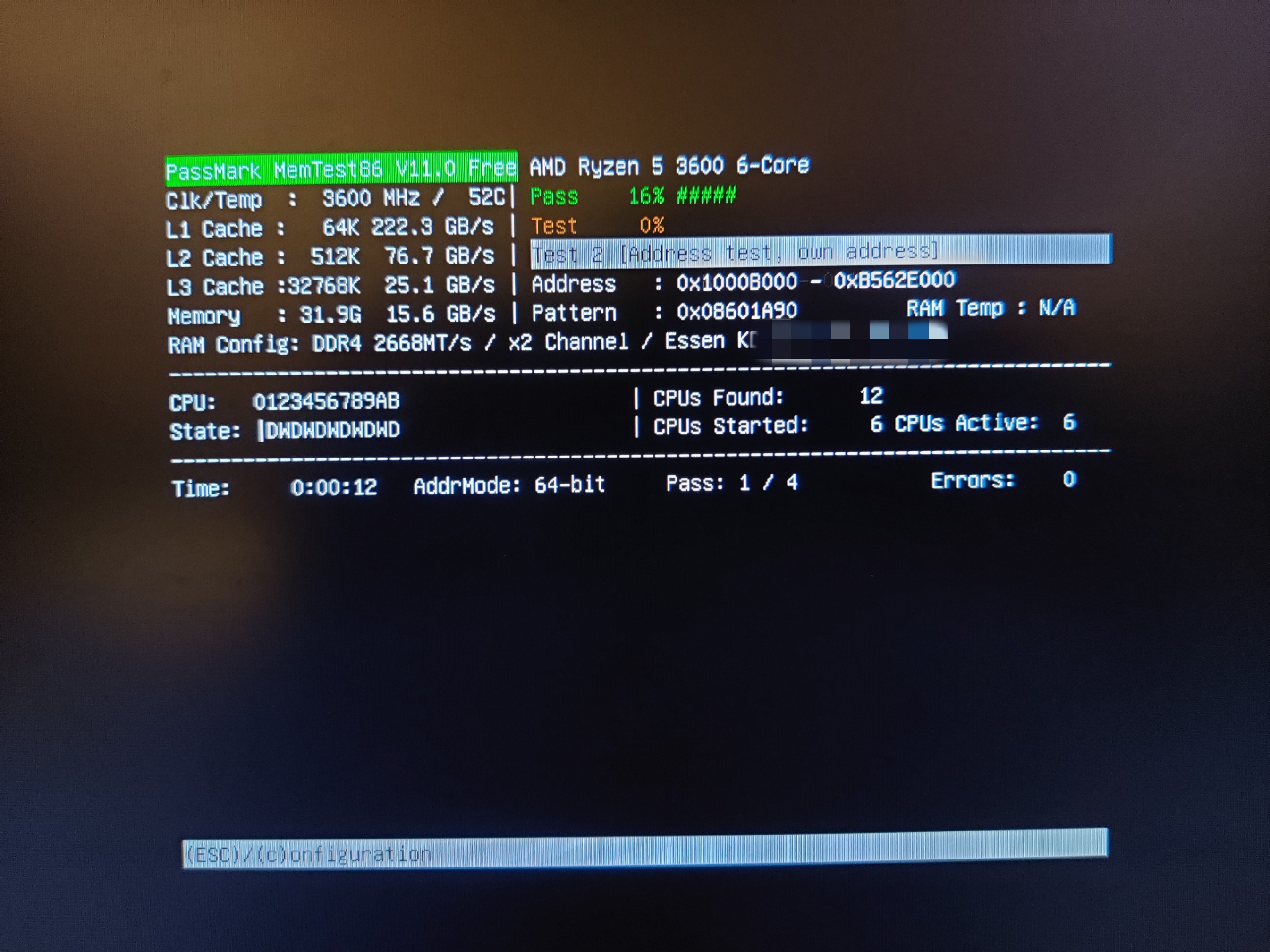 Test Out Your PC's RAM sticks.