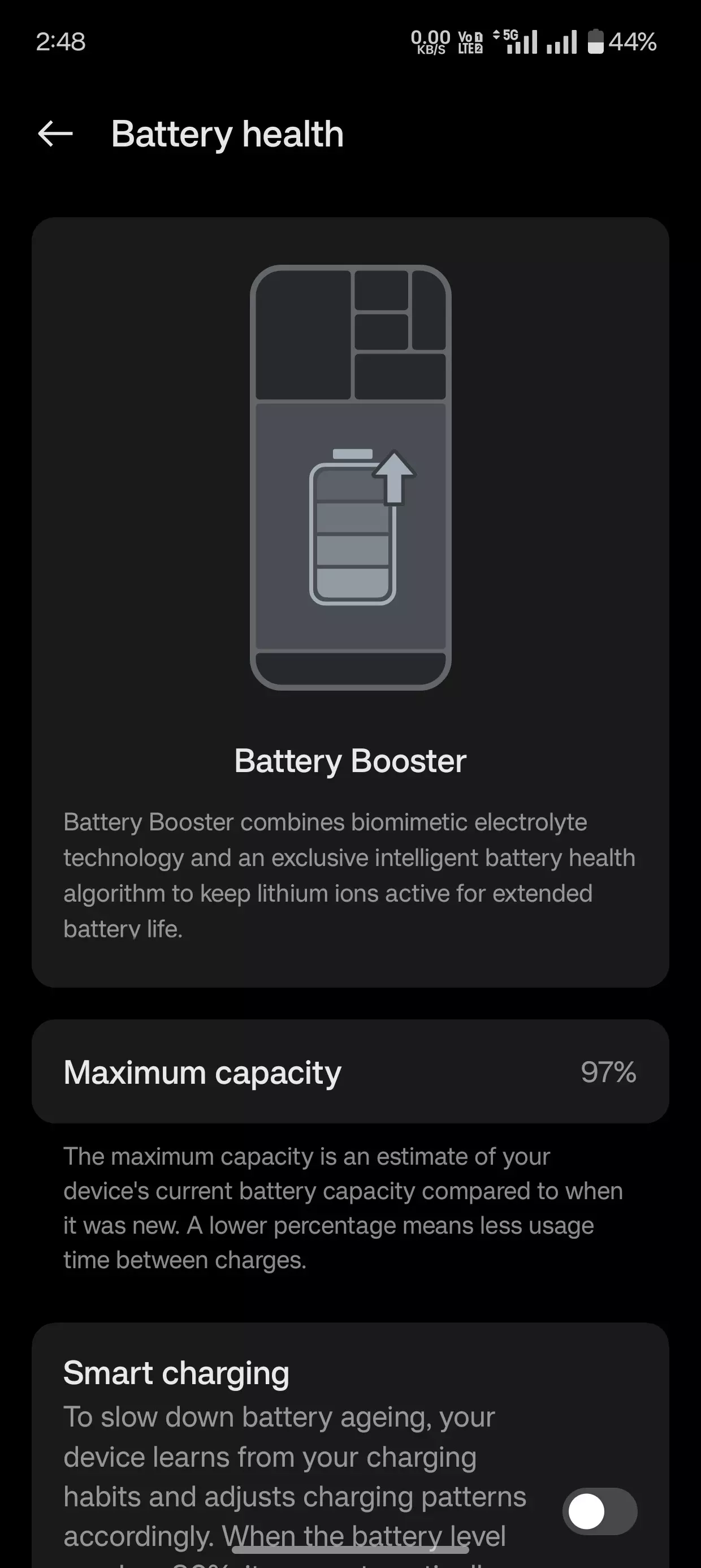 I am using 11r since last December how's my battery health?