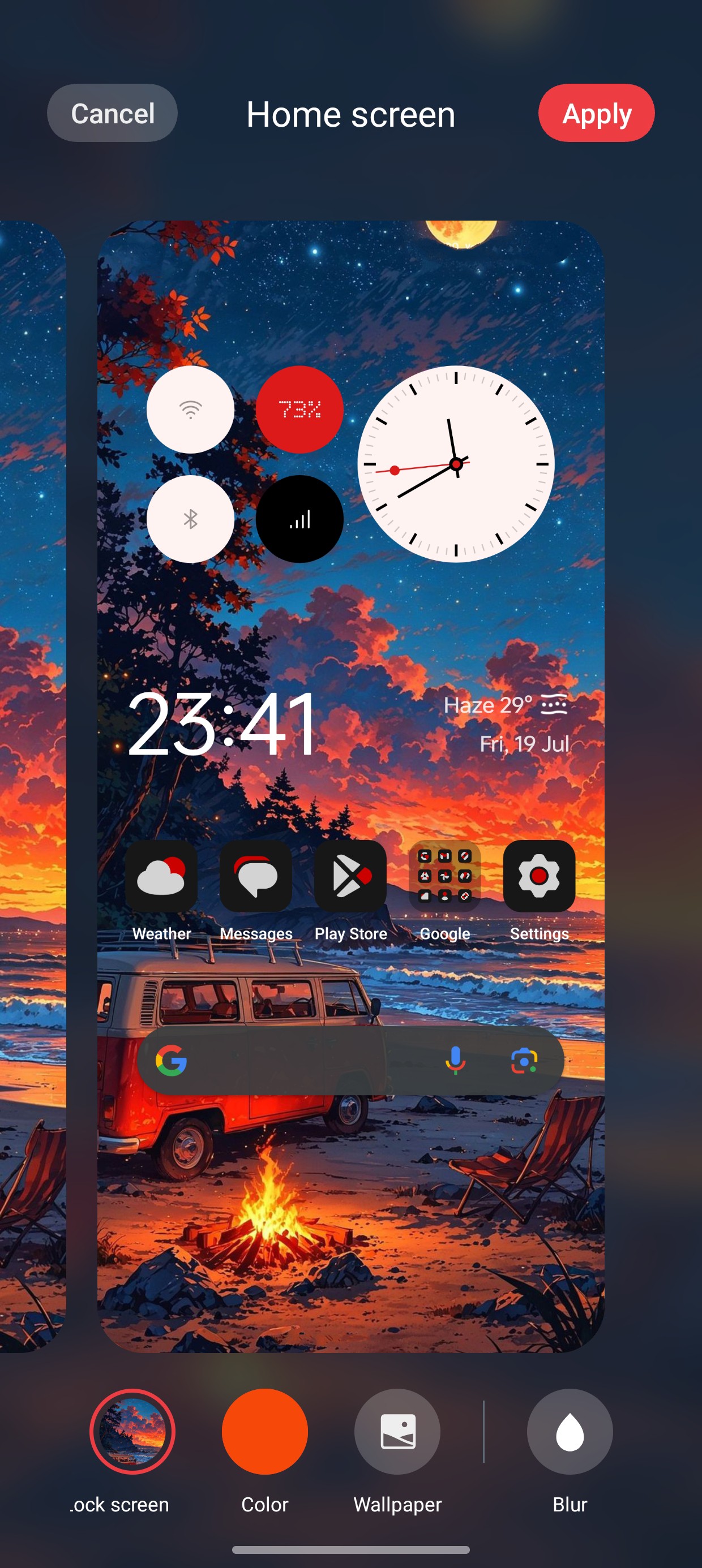 Lock screen customisation Wallpaper Customisation Btw, APK