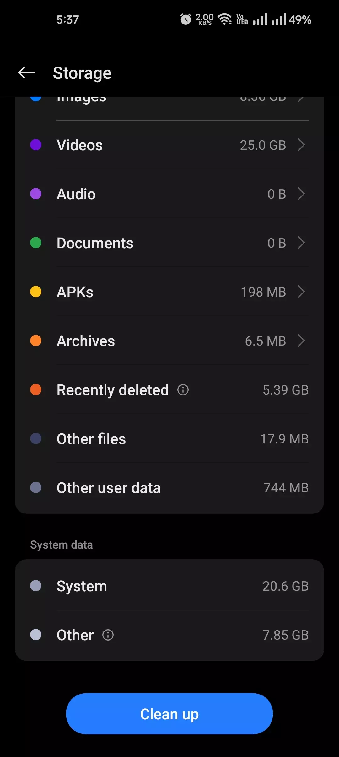 Why does the system take up too much space?