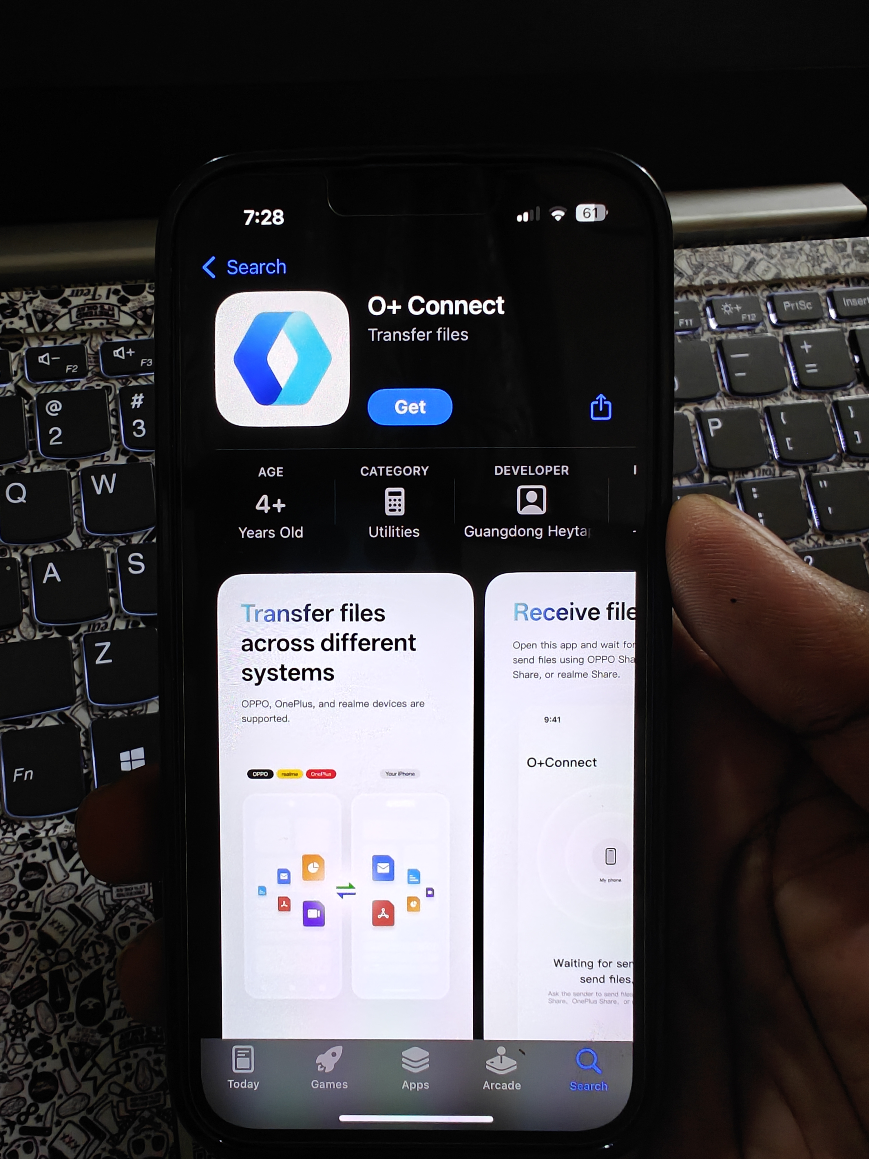 O+ connect app now available in app store for iPhone. This a