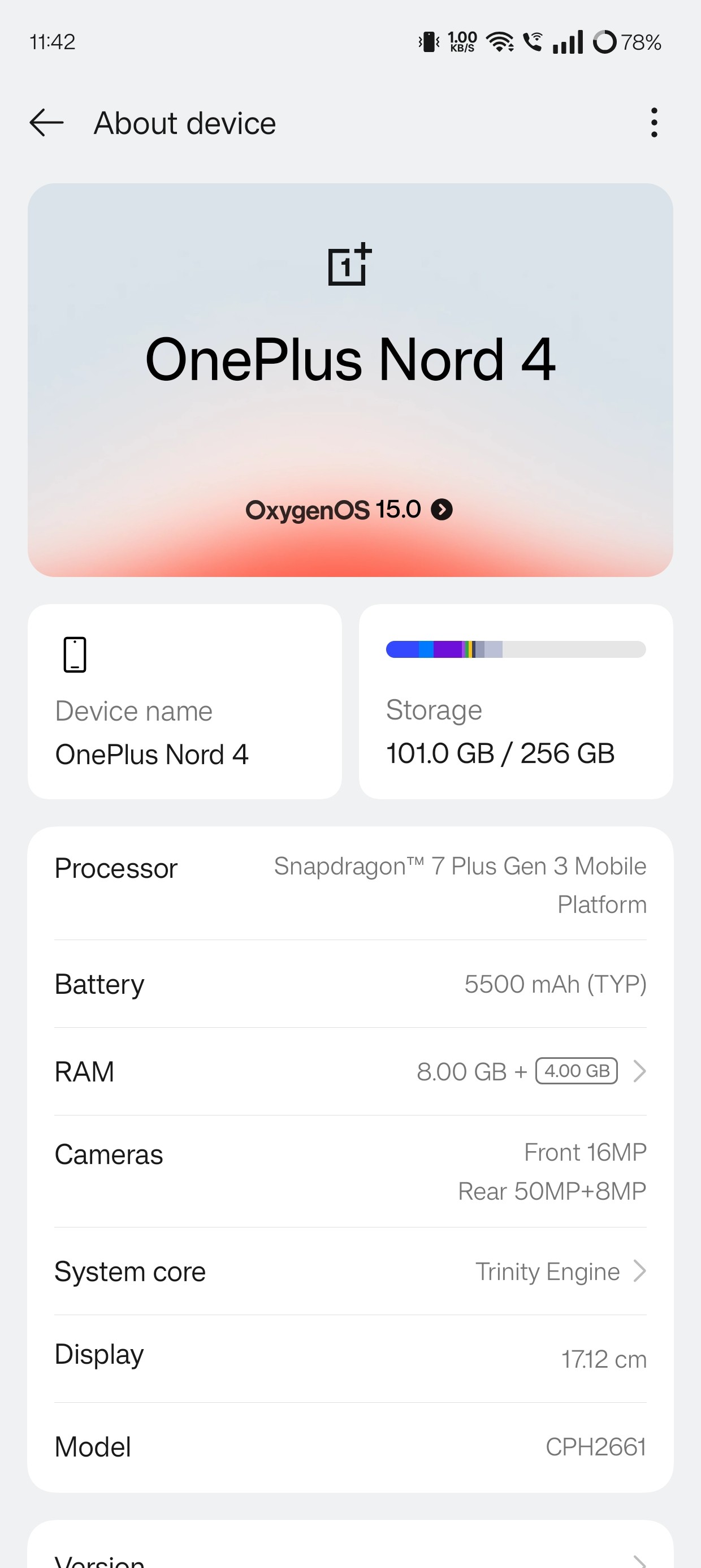 Snappy Fast Updated to oxygen os 15. Feels snappy , fast and smooth Old