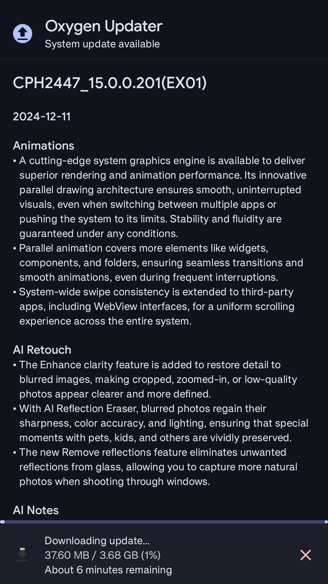OOS15 update for OP11 IN now available on OxygenUpdater