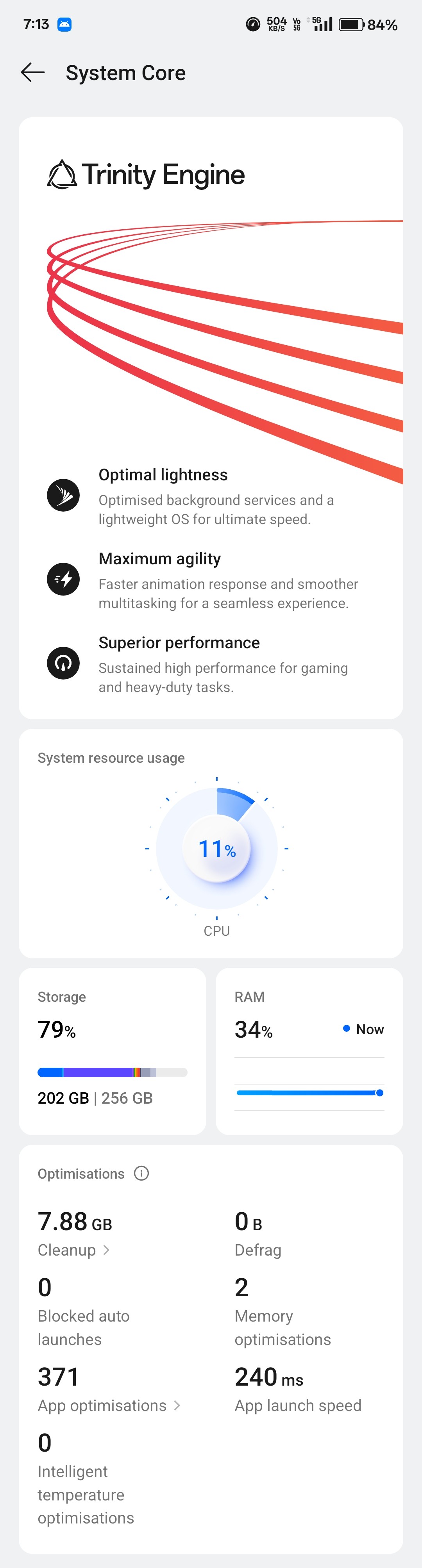 Trinity Engine One Plus I am surprised of having Trinity Engine in my OnePlus phone