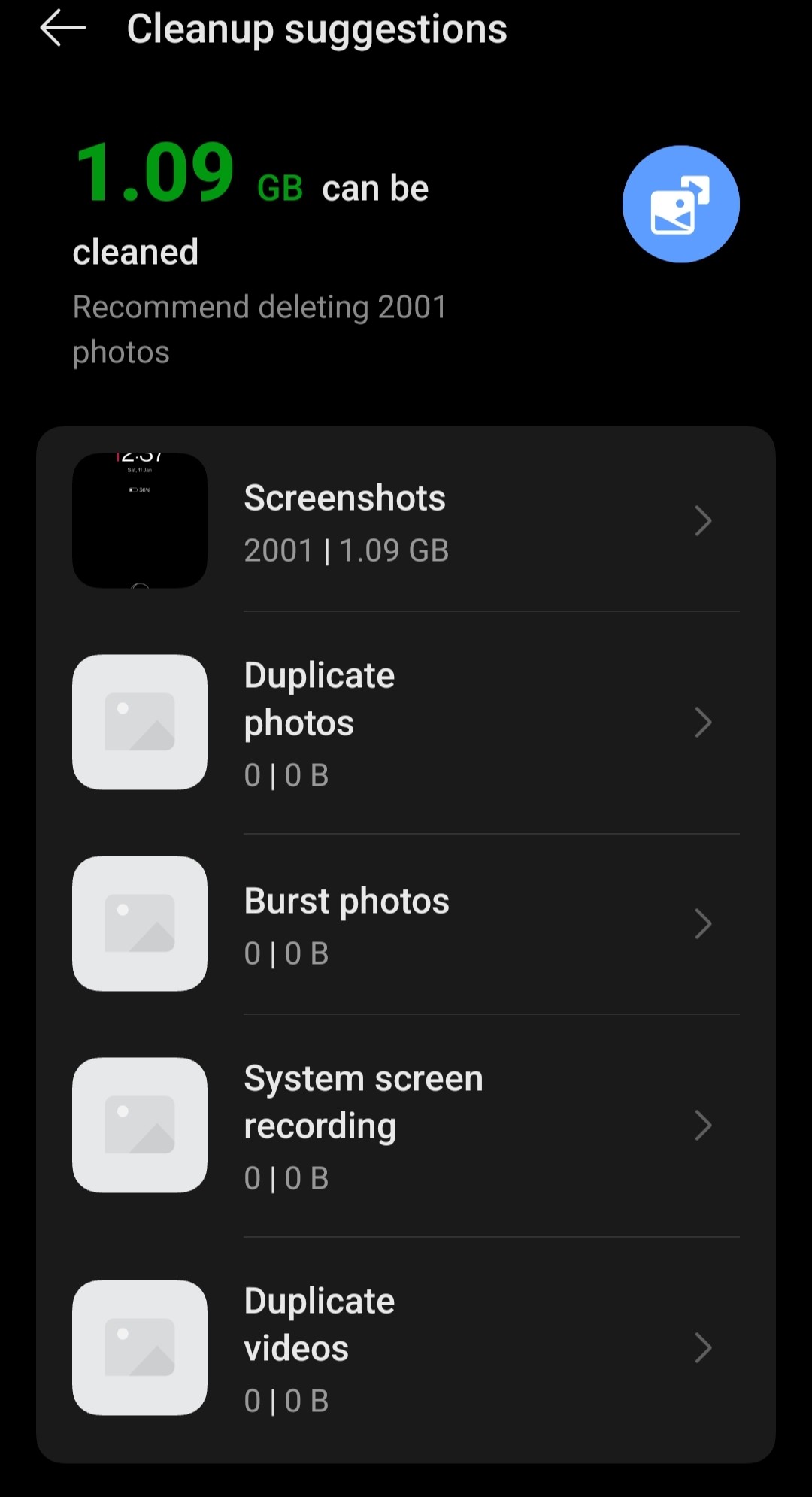 Cleanup Feature Cleanup Suggestion Feature