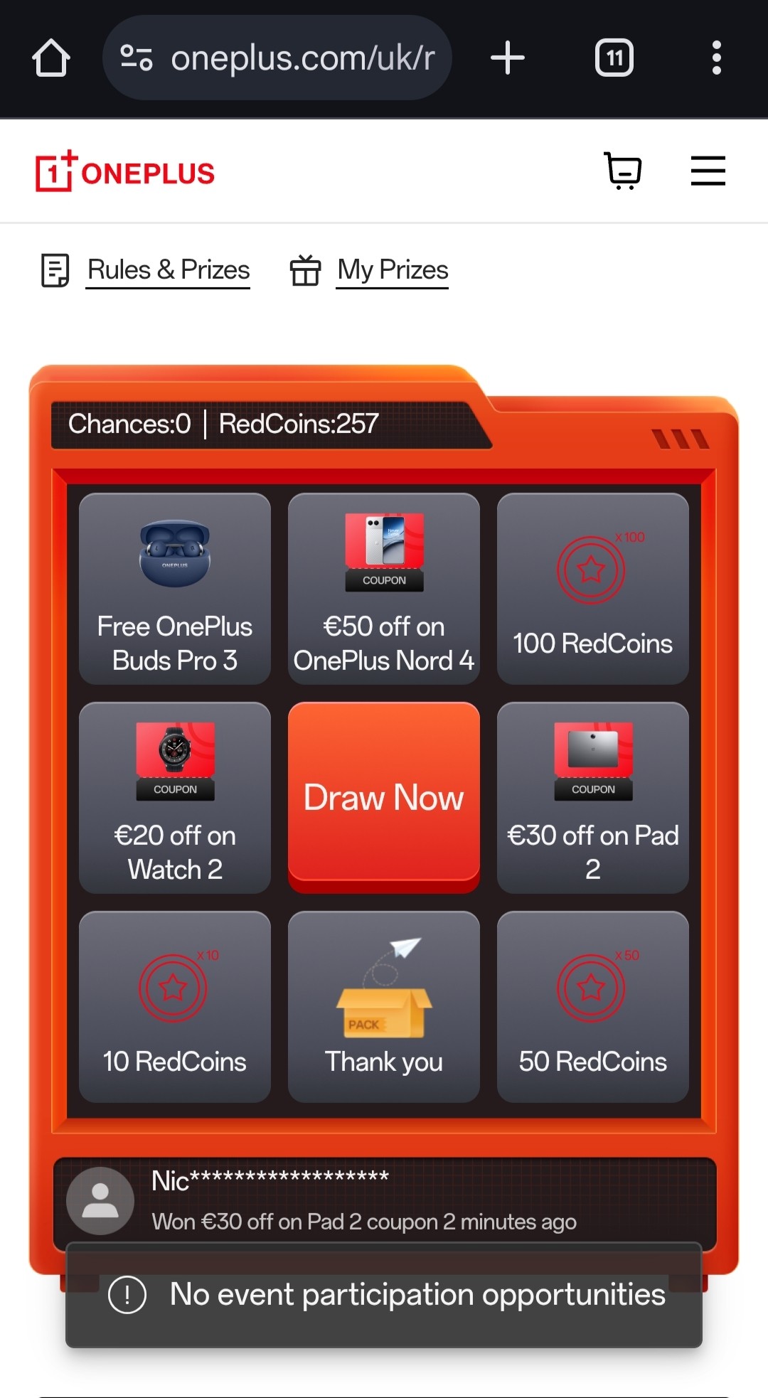 One Plus Rcc Card On the RCC Members Day page, it says you get up to 3 tries p