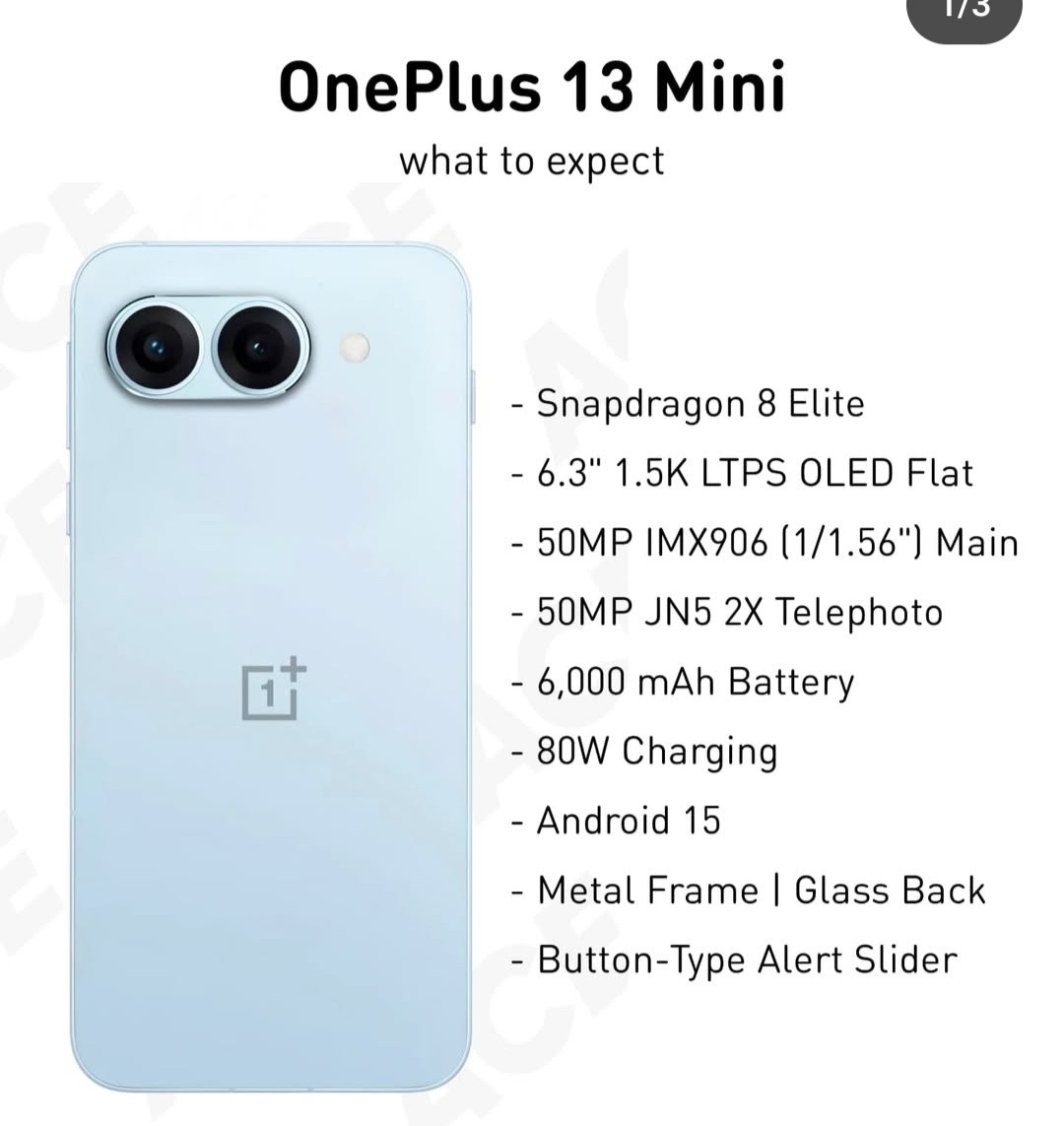 One Plus One Mini OnePlus 13 Mini.