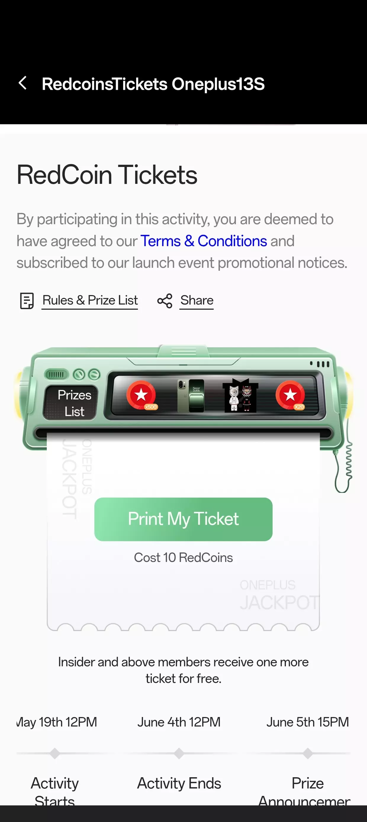 New RCC red coin tickets 🎟️ 🎫 best of luck.. who's luck is