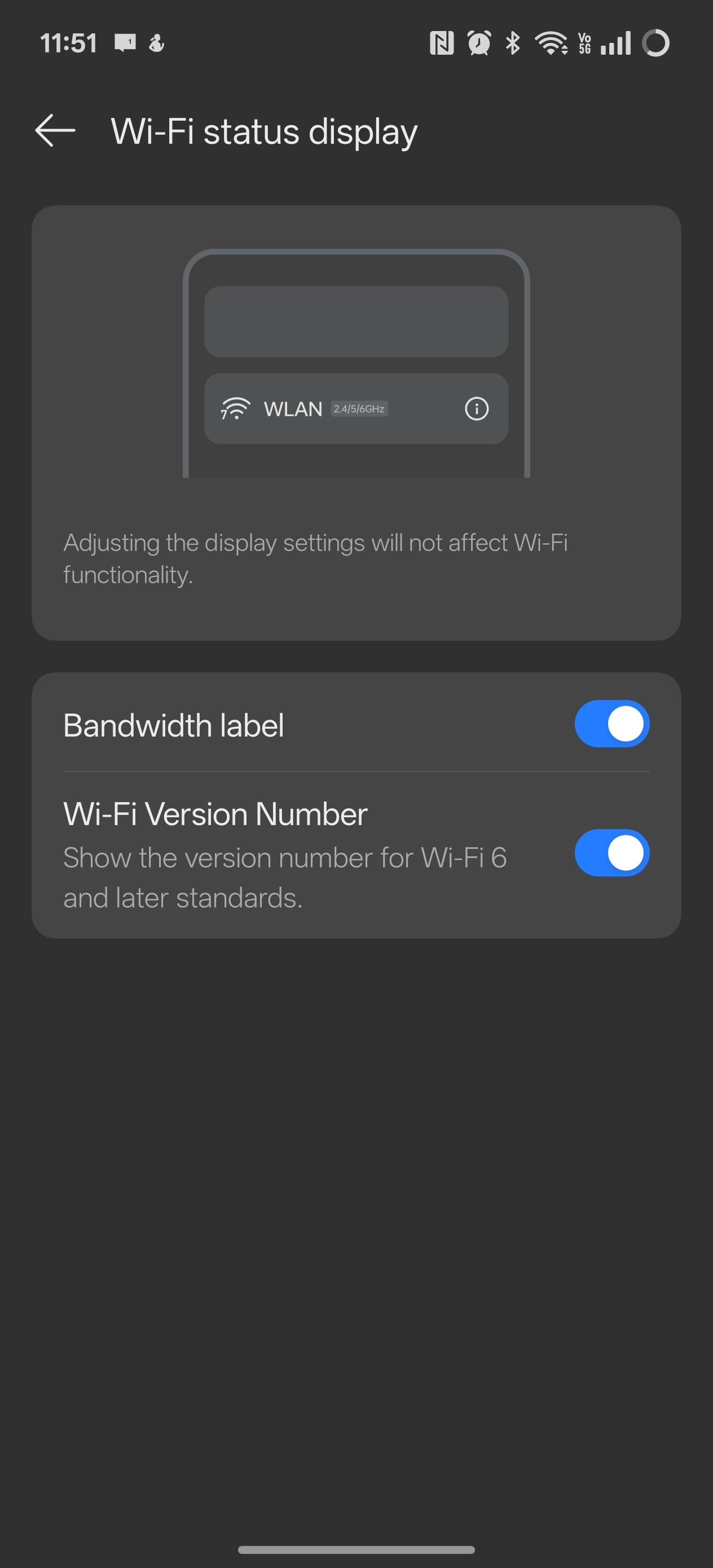 Wi-Fi version number not showing after May update in 13R