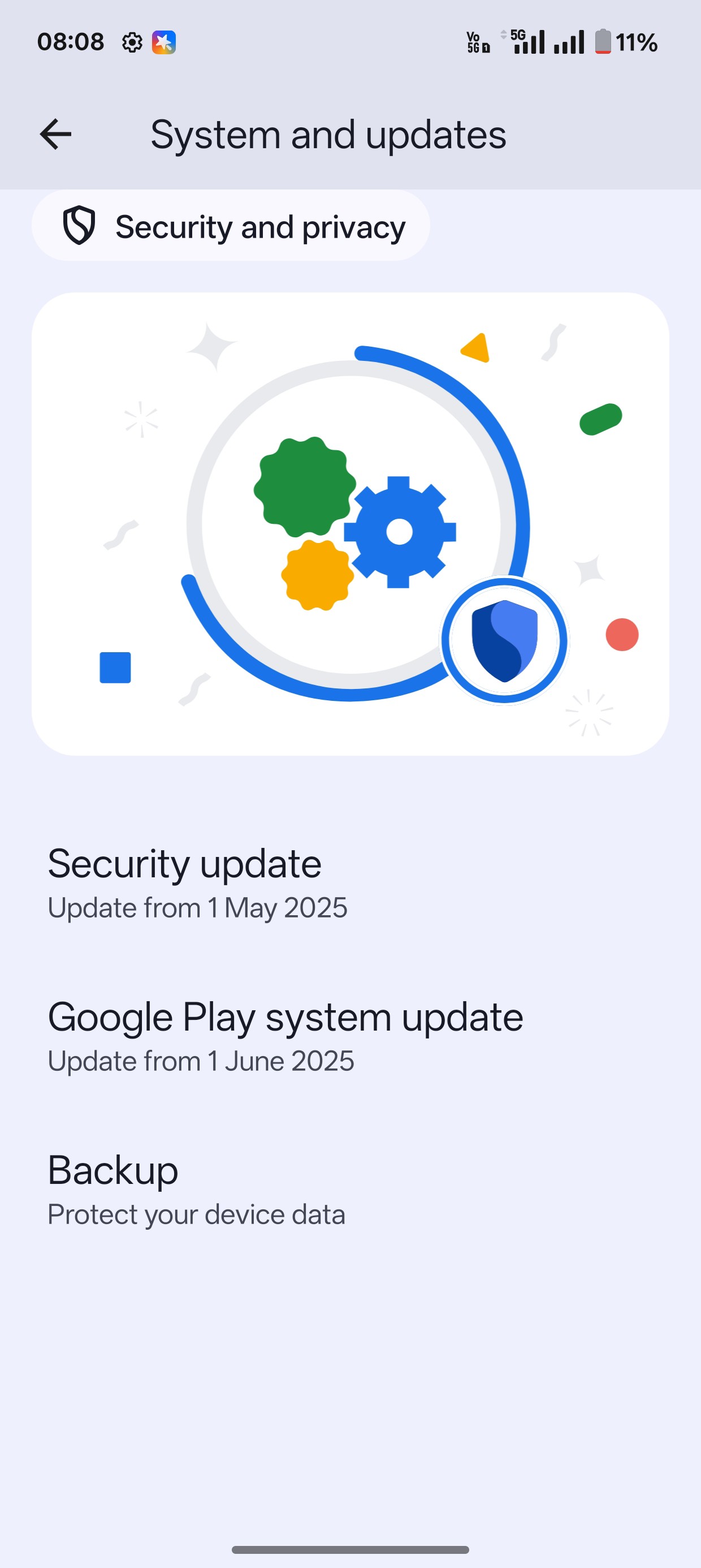 Google play system update stuck on 1January 2025