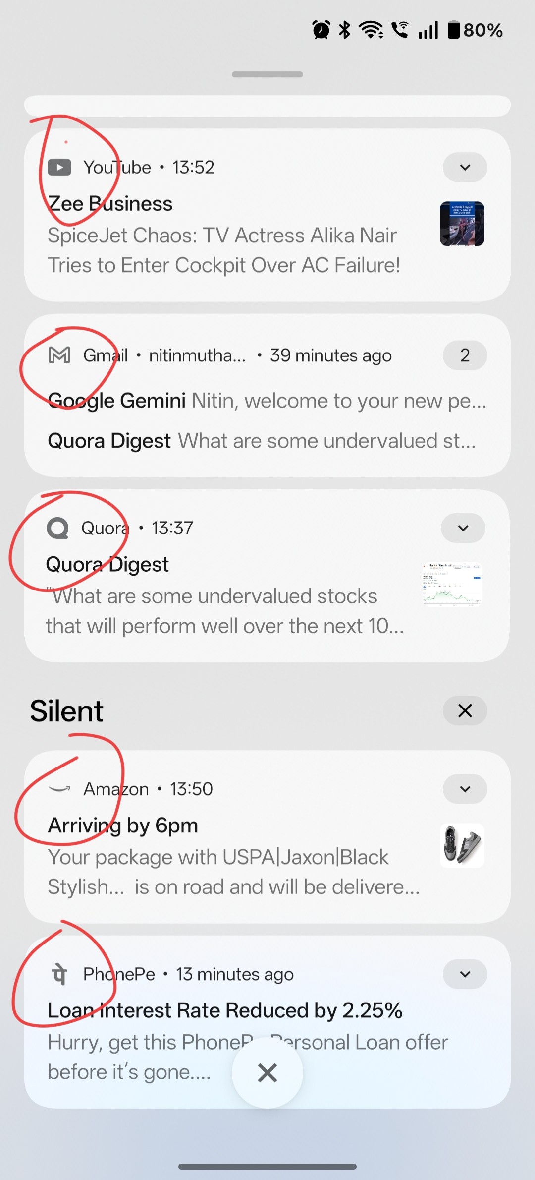 Is anyone else experiencing the issue where notification ico