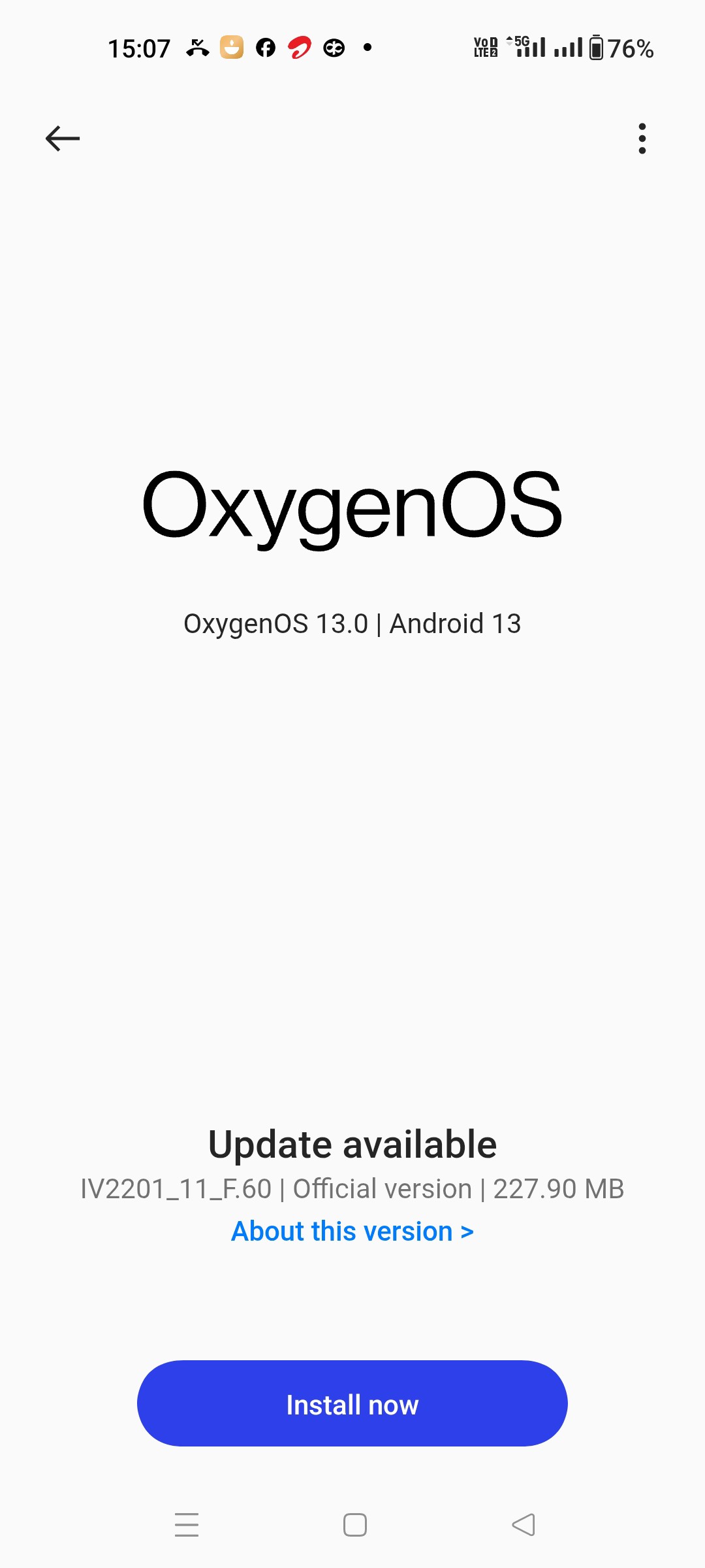 [CLOSED] OxygenOSOxygenOS 13.0 |Android 13Update availableIV