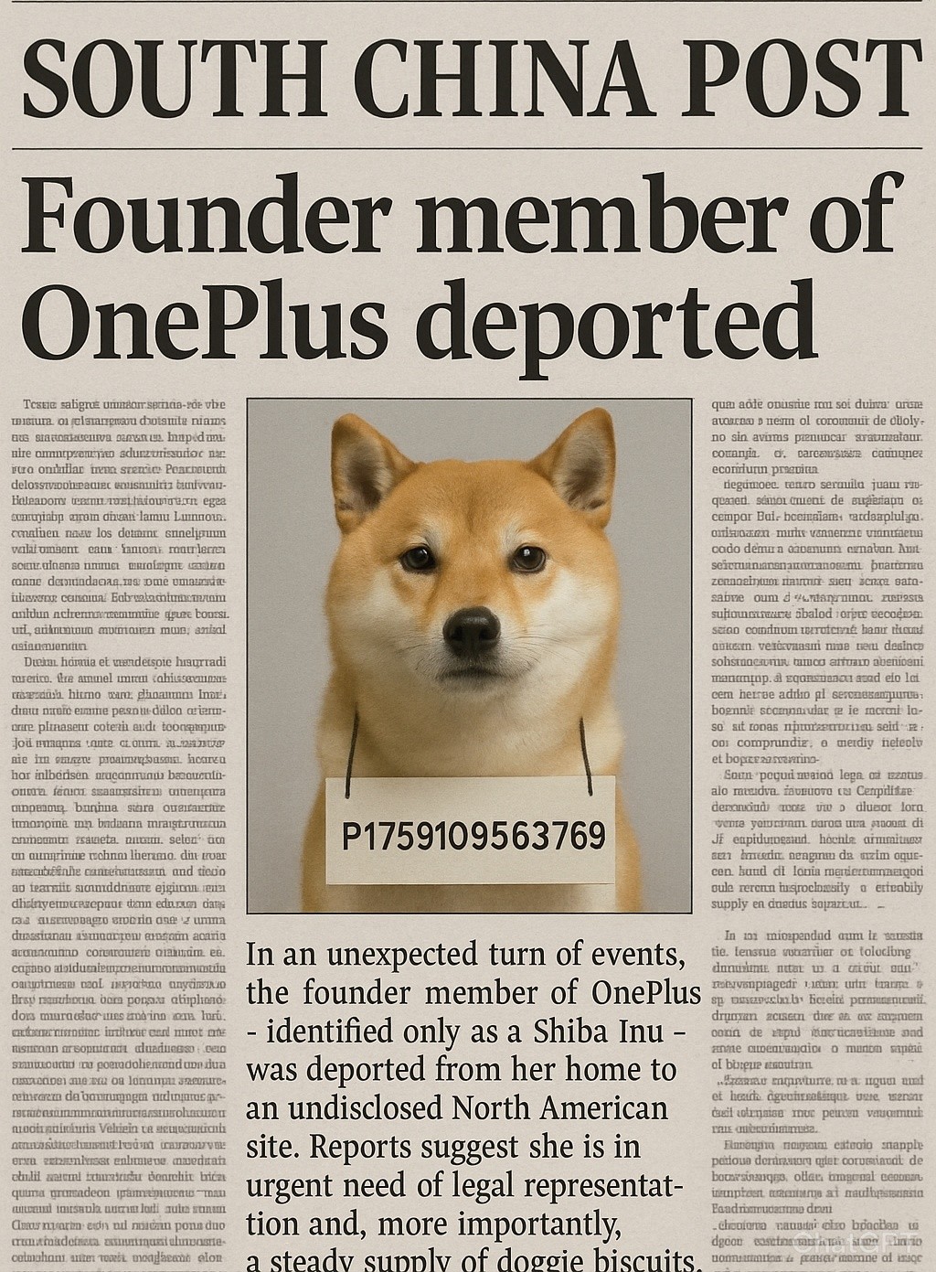 Breaking News -Our Founder has been Deported.