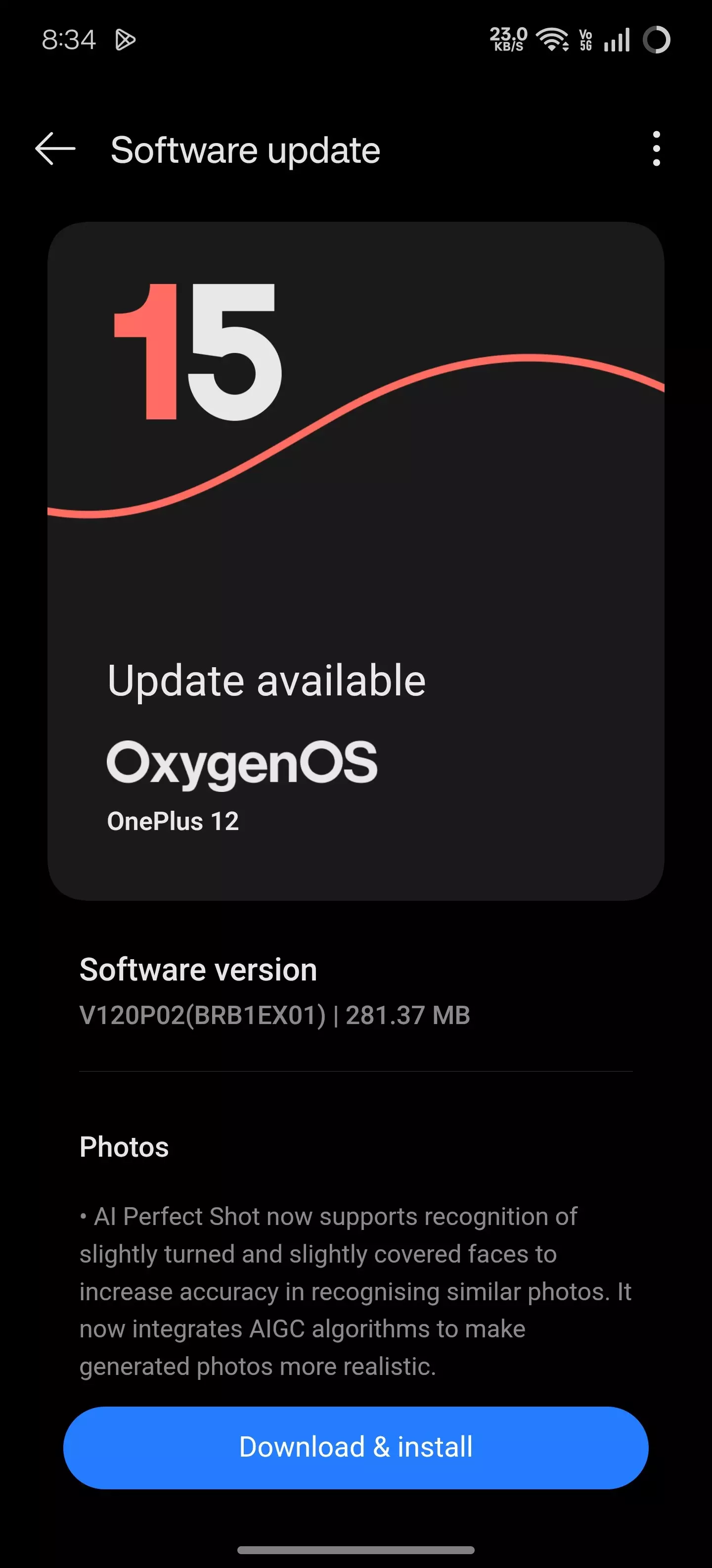 Hi guys,I recently got a OnePlus 12 software update. But thi