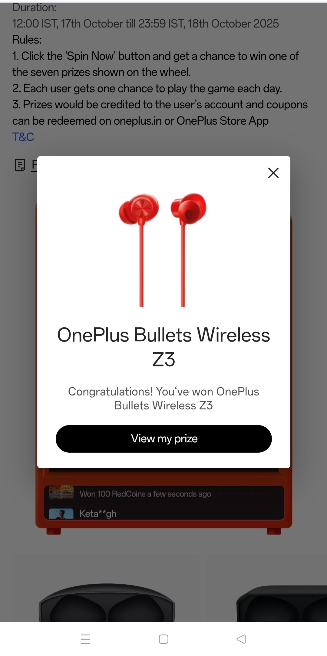 One Plus Rcc Card Won OnePlus Bullets Wireless Z3RCCRCC Day#rcc