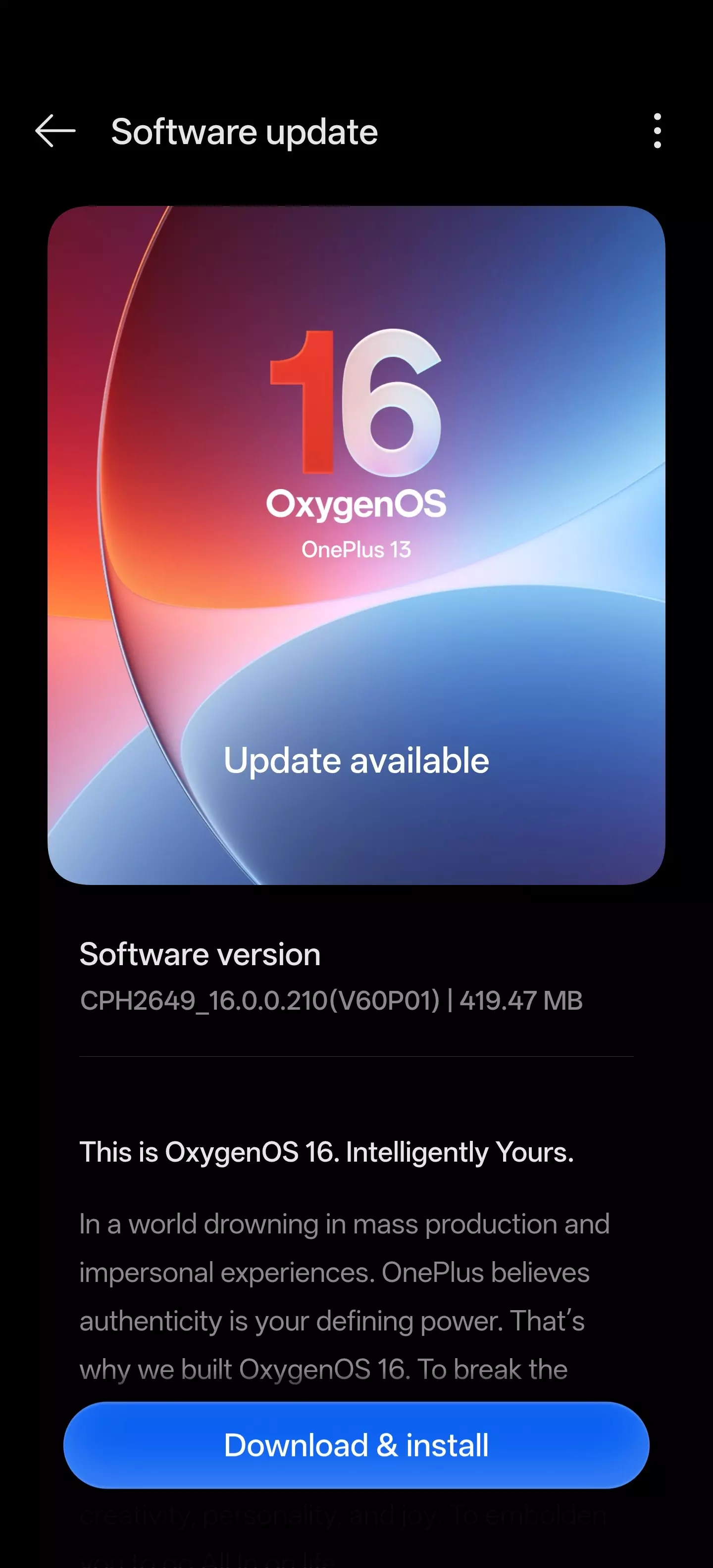 [CLOSED]Oxygen OS 16 stable version