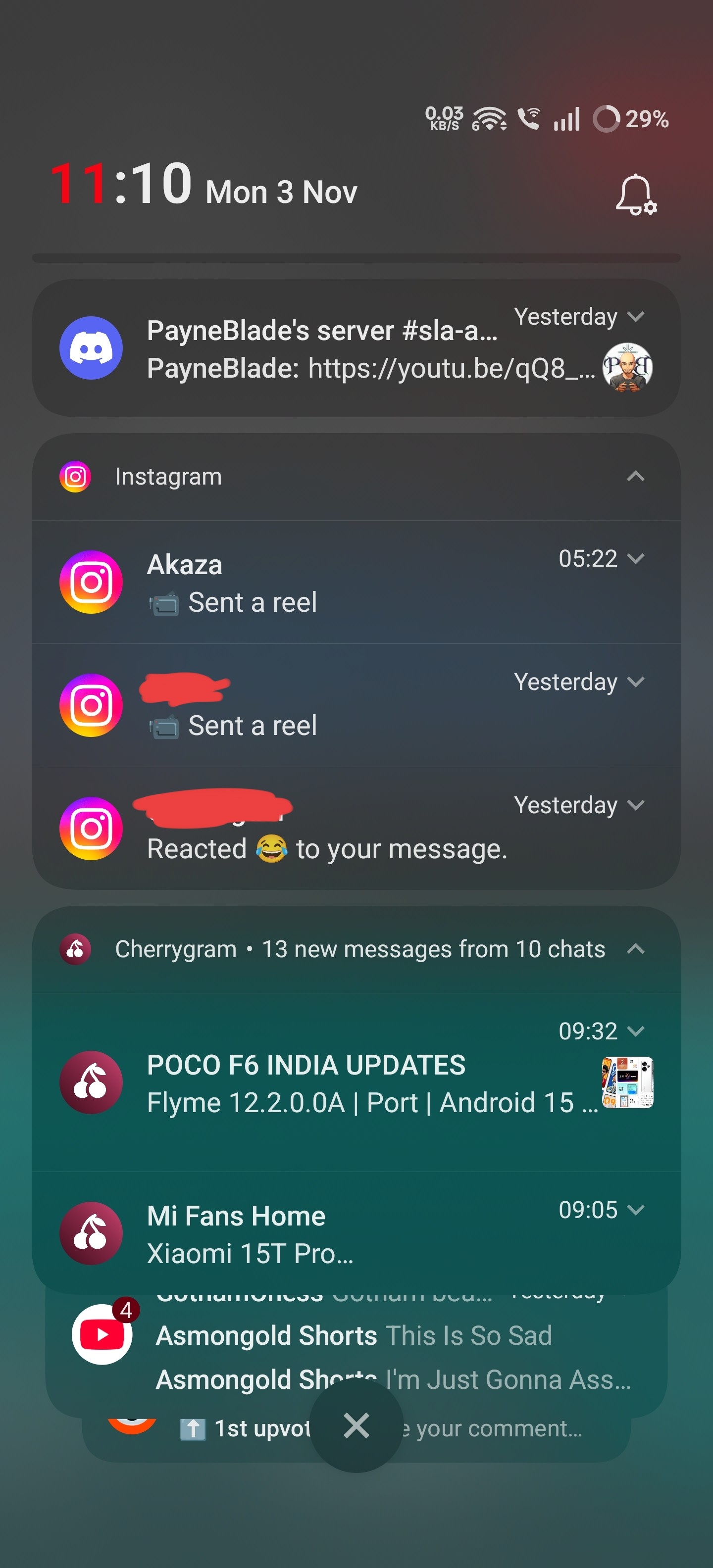 Notification Grouping on OOS16 RC