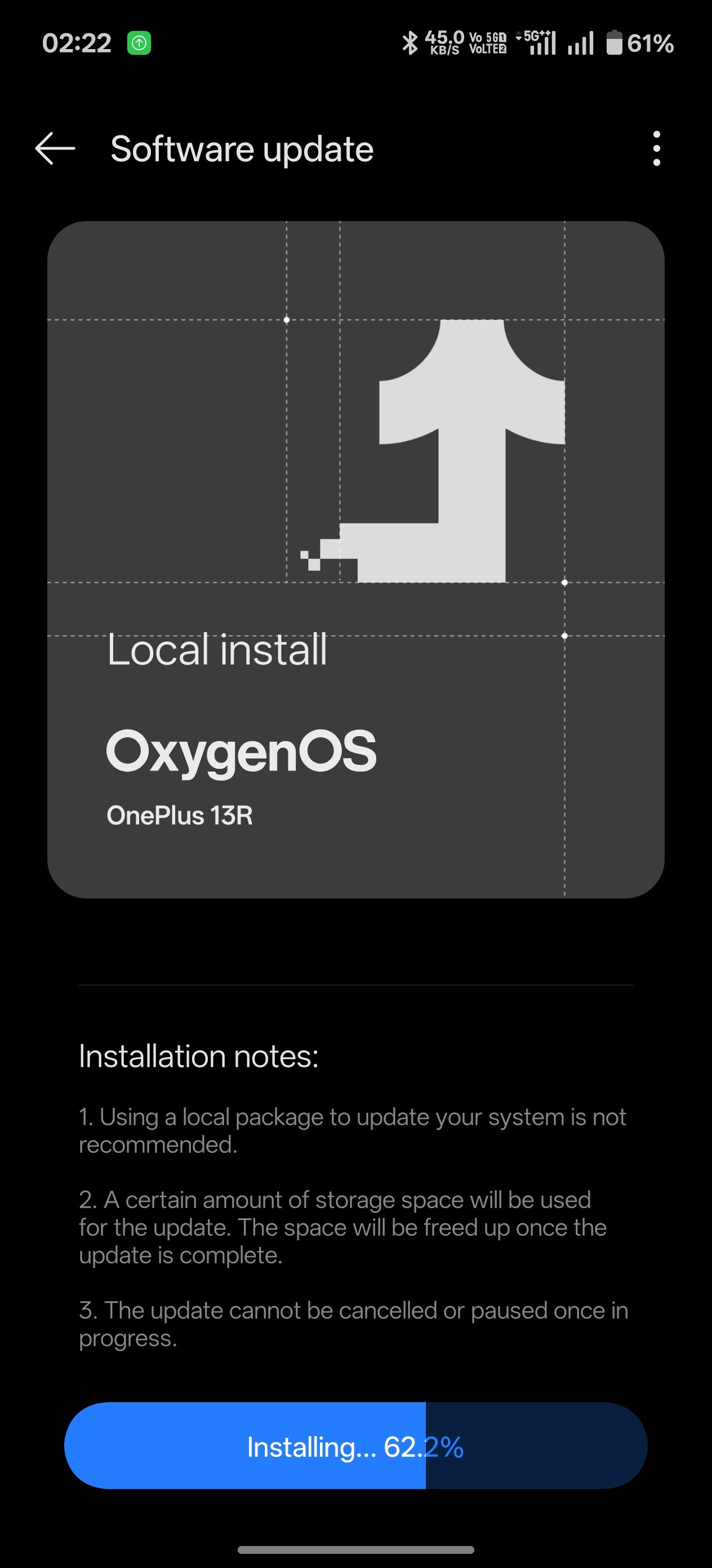 [CLOSED] Installing local files of oxygen os 16