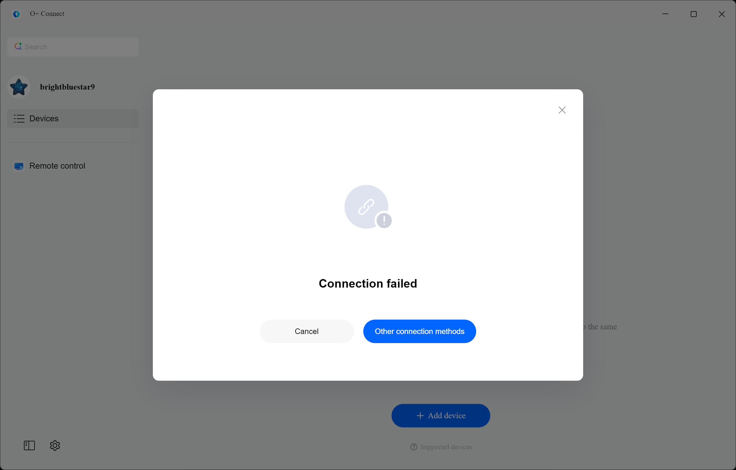That Show Connection Connection Issue: O+ Connect Shows