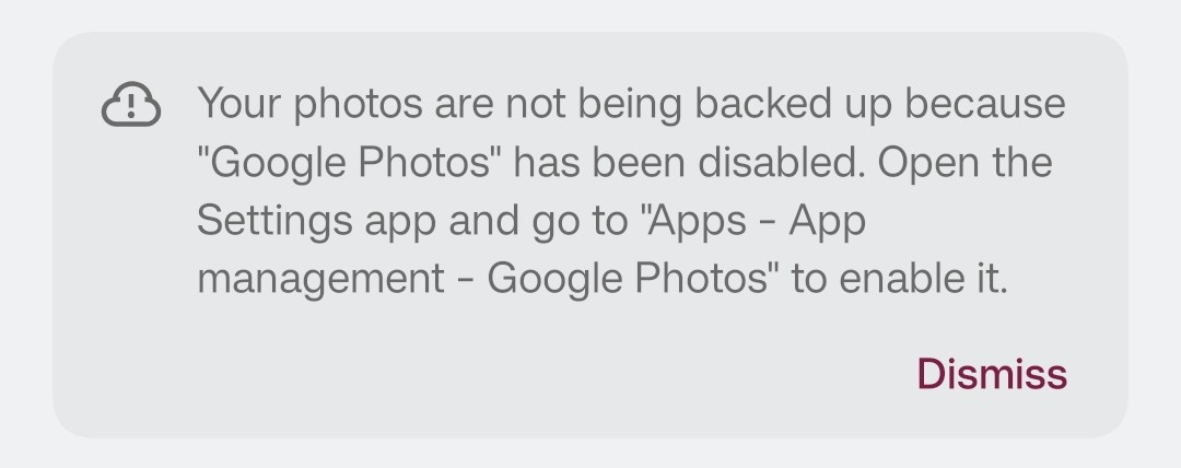 Anyone know of a fix to remove this notification. Keeps appe