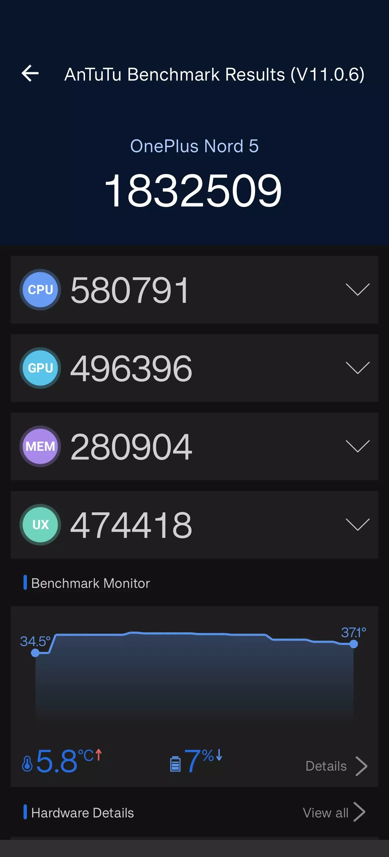 OnePlus Nord 5: OxygenOS 16 Boosts Antutu Scores at the Cost of Battery