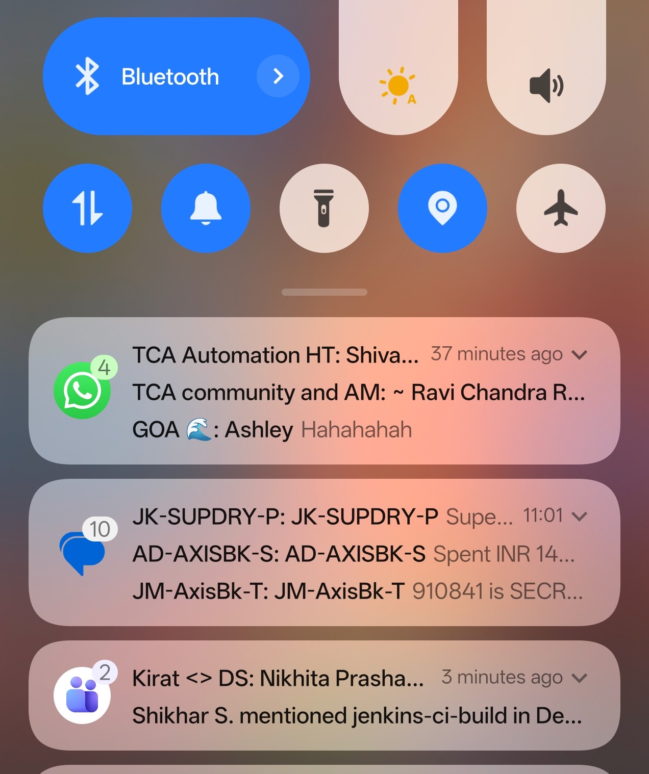 Notification Firster Notifications not sorted chronologically