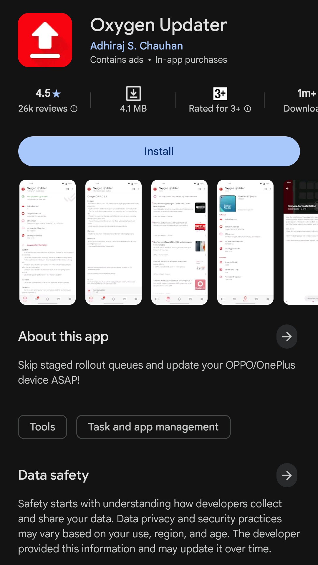 [CLOSED]Is the OnePlus Updater app official and safe?My devi