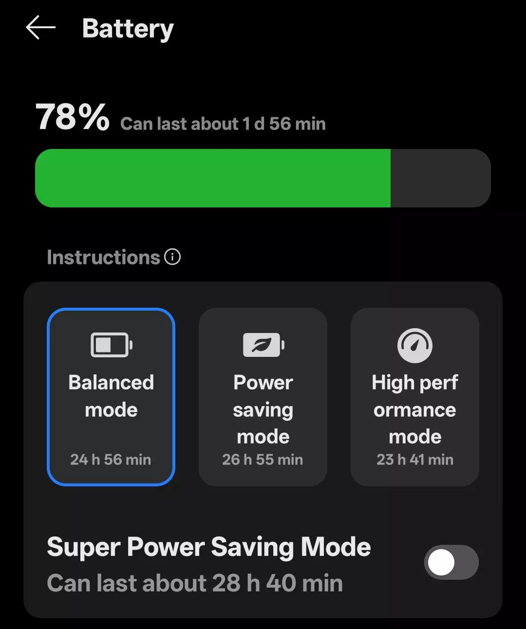 Top Mode Hellow everyone which is the best mode in balanced, power sa
