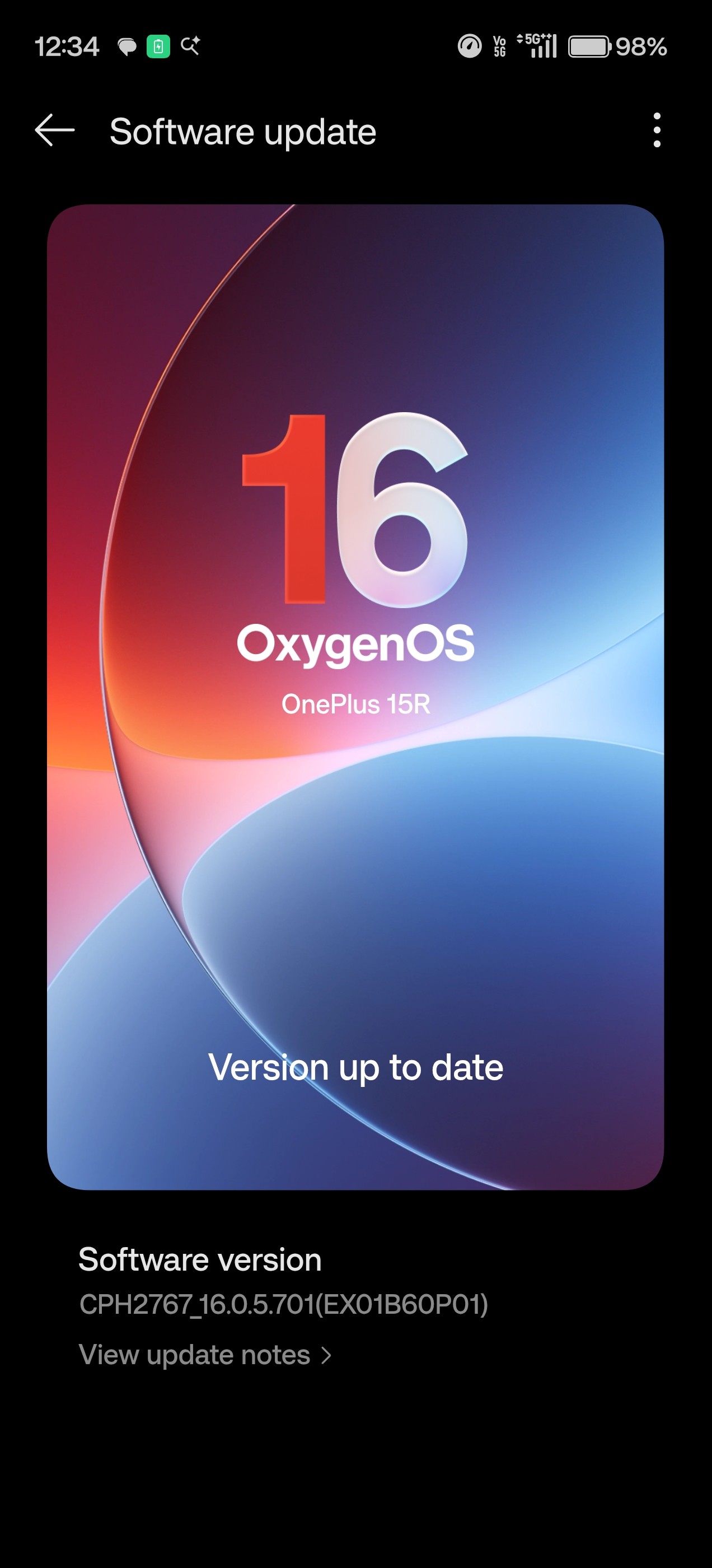 oneplus 15R 🙏 give update immediately please 🙏 and please