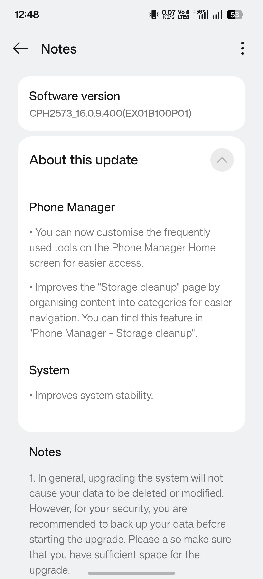 OxygenOS B100P01 - August 2026 Update