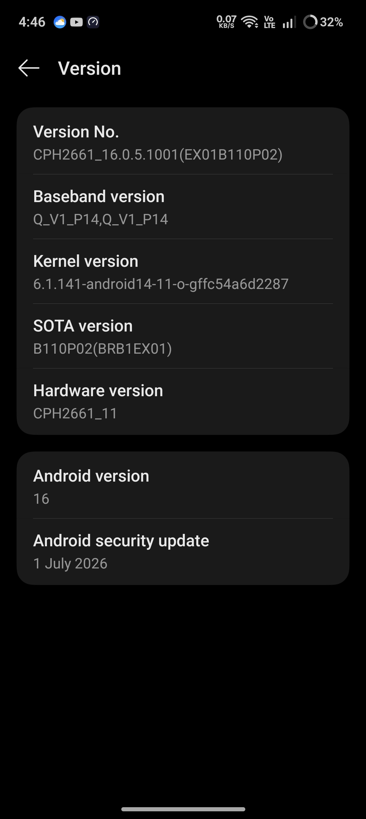 OxygenOS B110P02 - September 2026 Update
