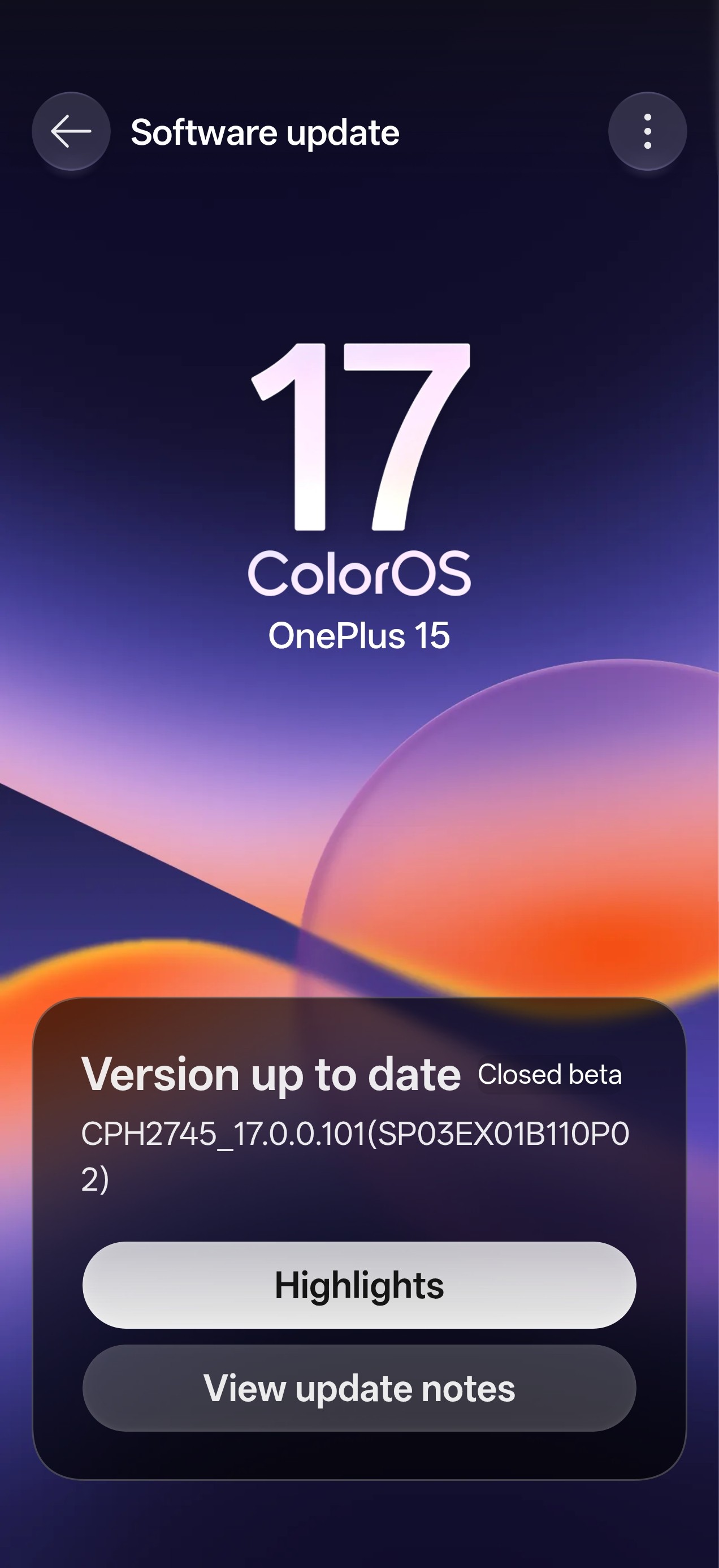 [CLOSED]Colour OS 17 successfully installed